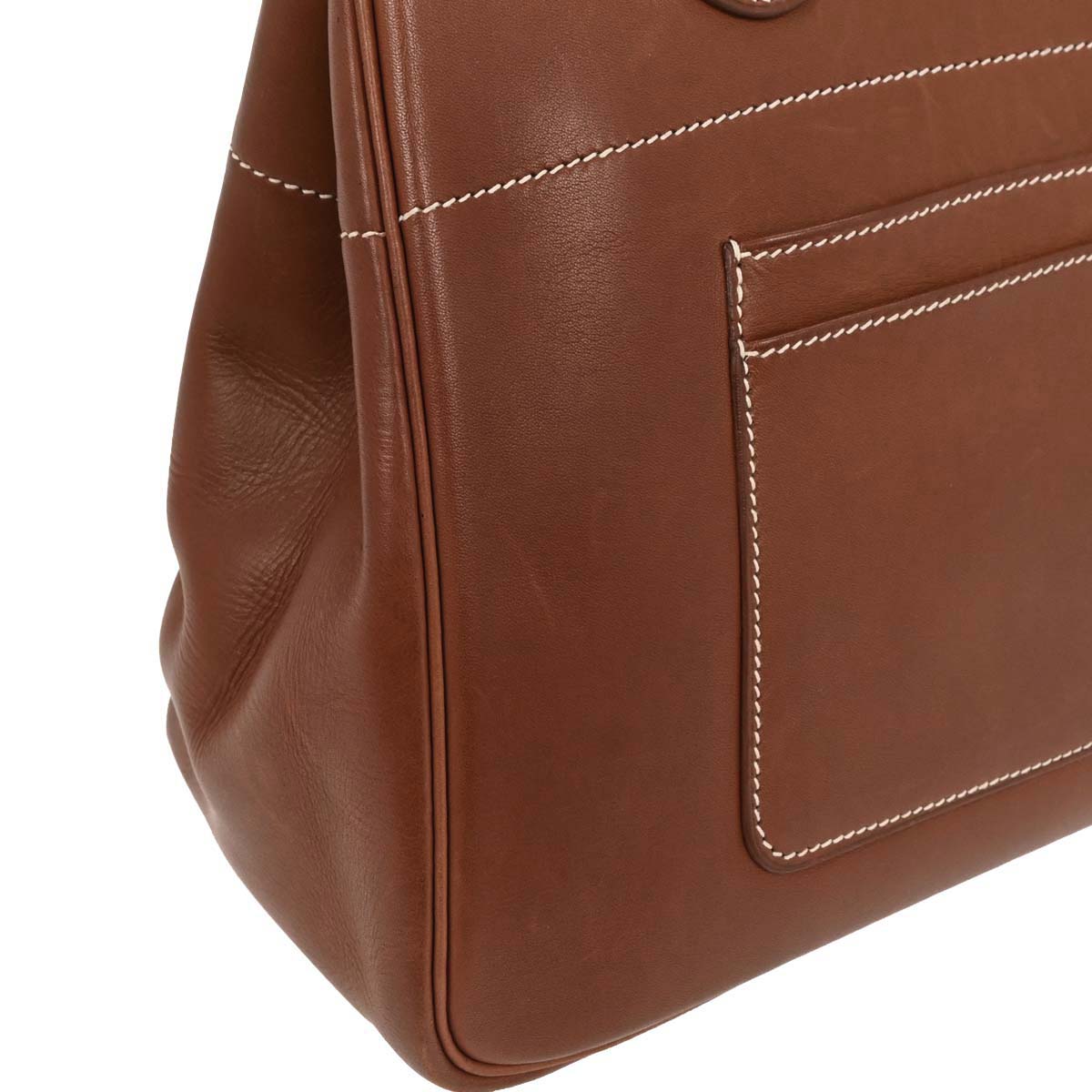 Hermes Fauve Box Calf La Tote Handbag