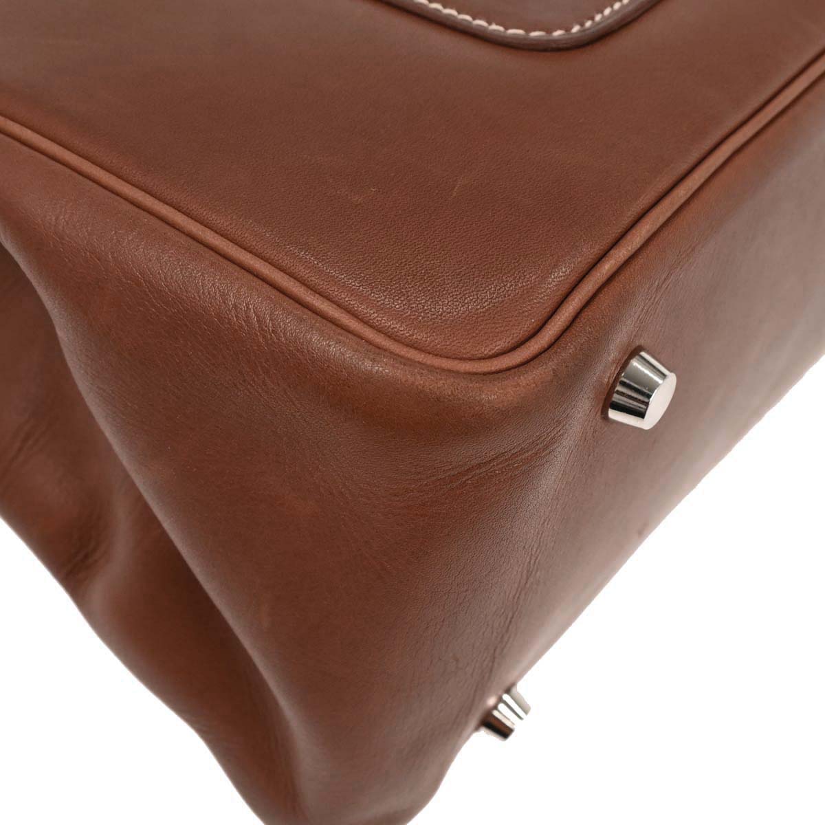 Hermes Fauve Box Calf La Tote Handbag