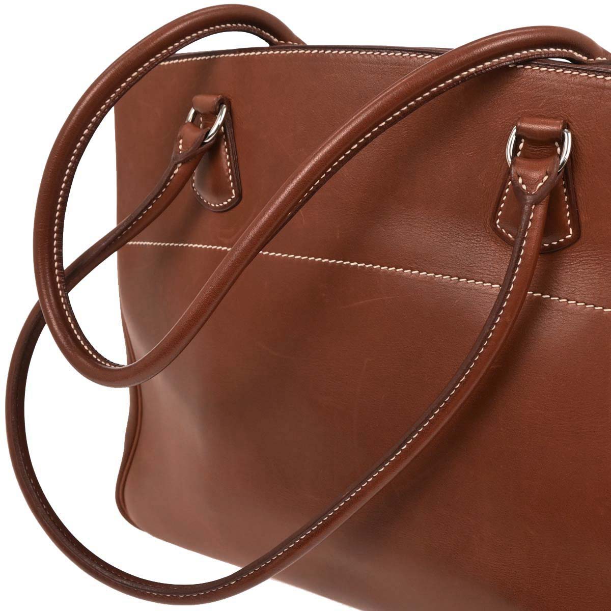 Hermes Fauve Box Calf La Tote Handbag