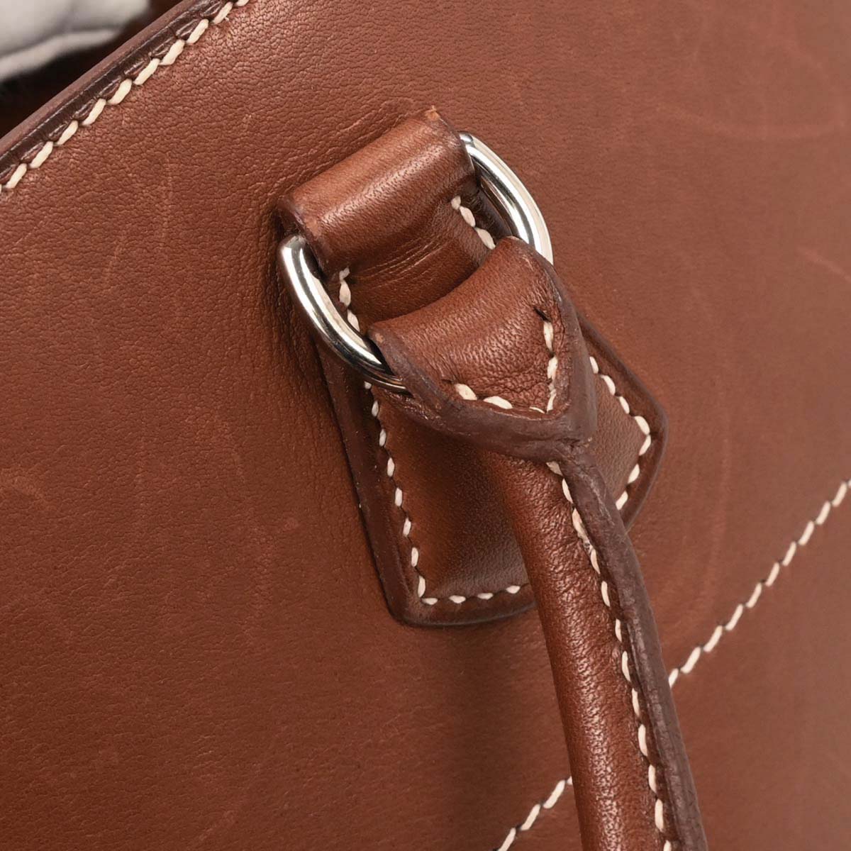 Hermes Fauve Box Calf La Tote Handbag