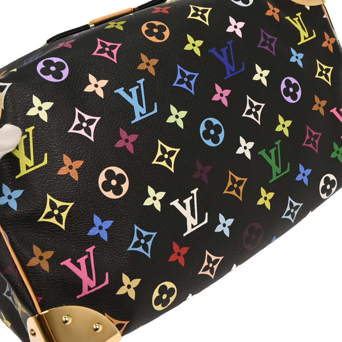 Louis Vuitton Black Monogram Multicolor Speedy 30 Handbag M92642