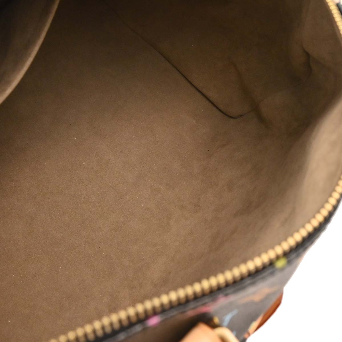 Louis Vuitton Black Monogram Multicolor Speedy 30 Handbag M92642