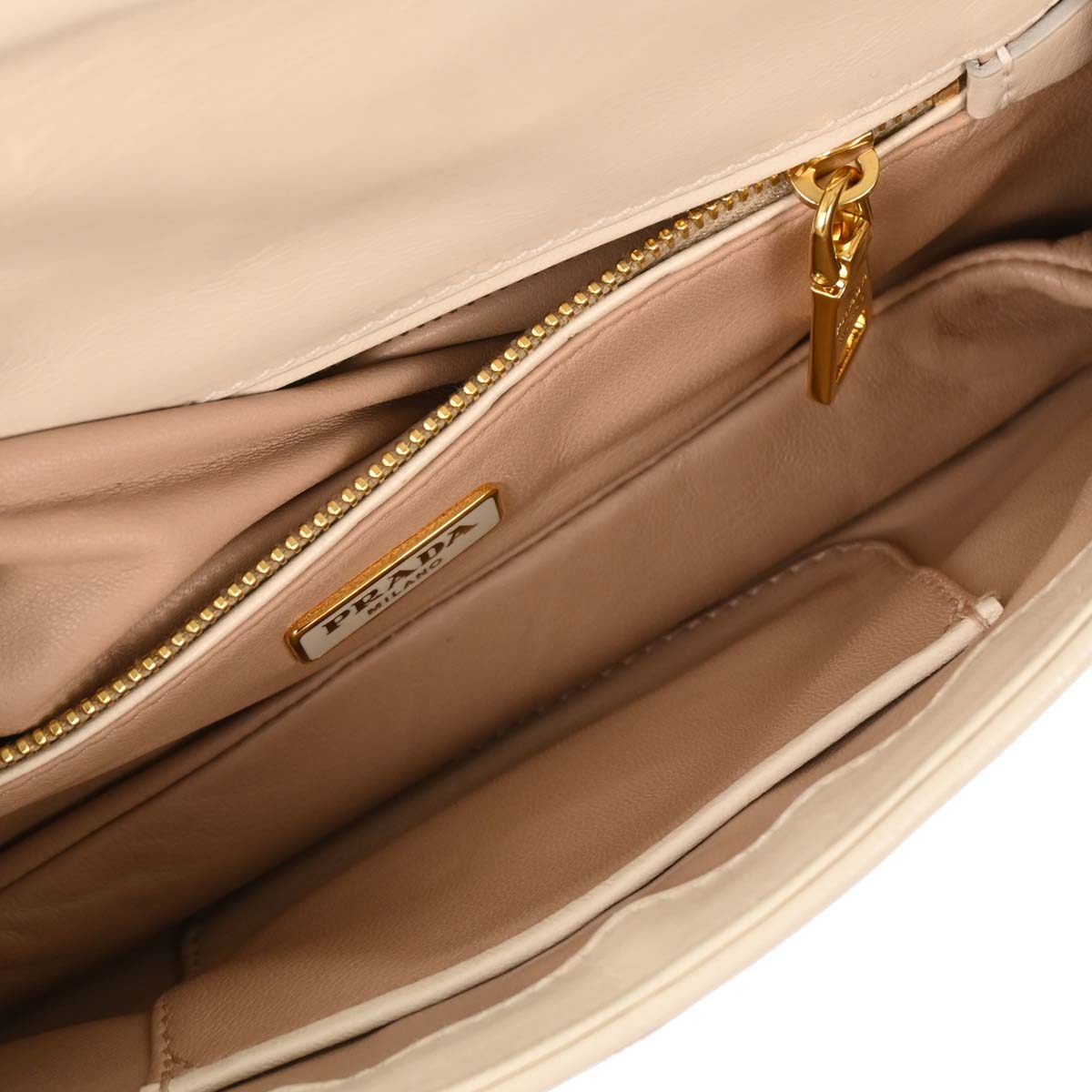 Prada White Leather Handbag