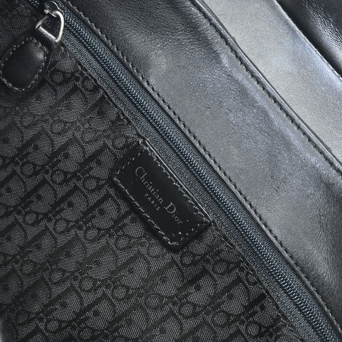 Christian Dior Black Leather Street Chic Handbag