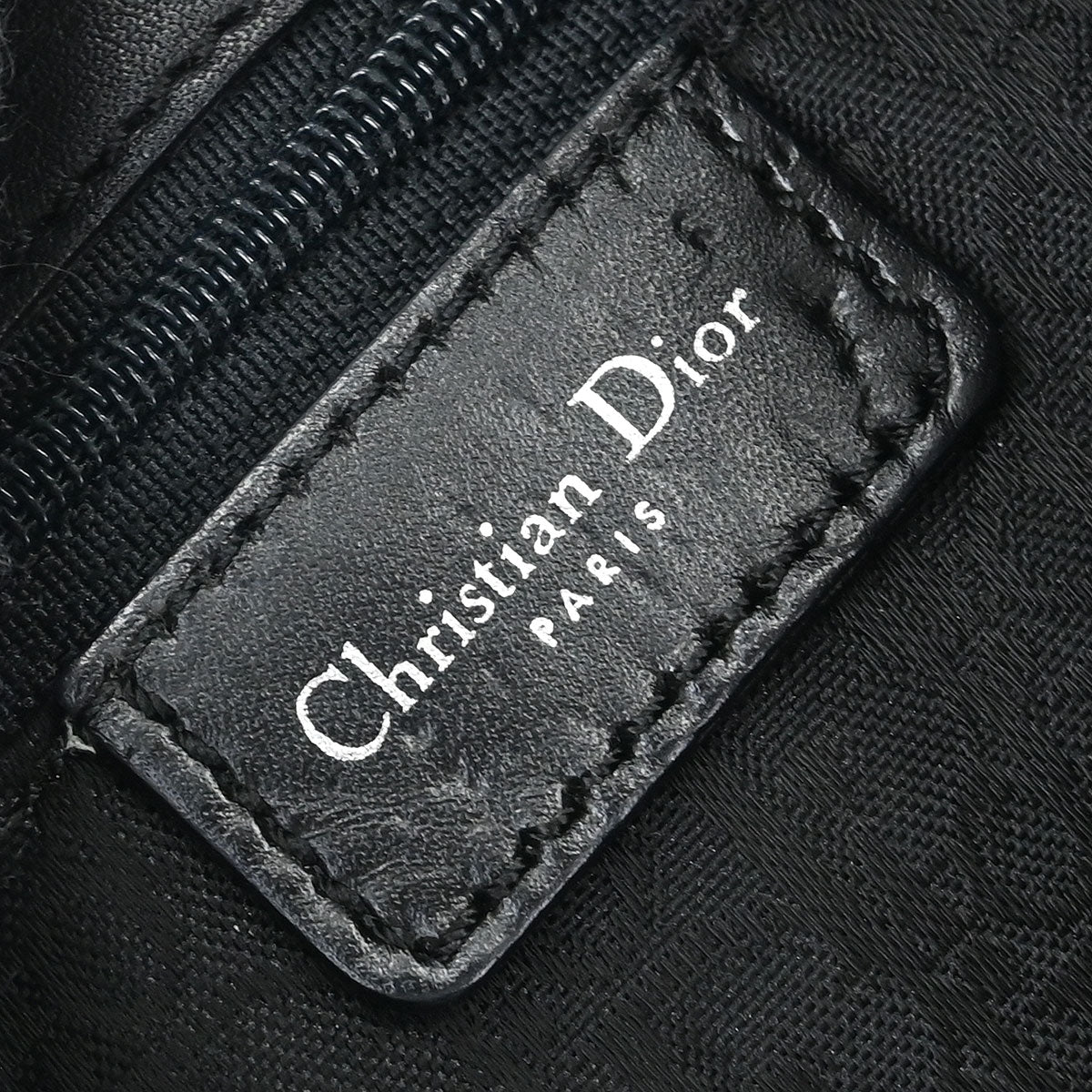 Christian Dior Black Leather Street Chic Handbag
