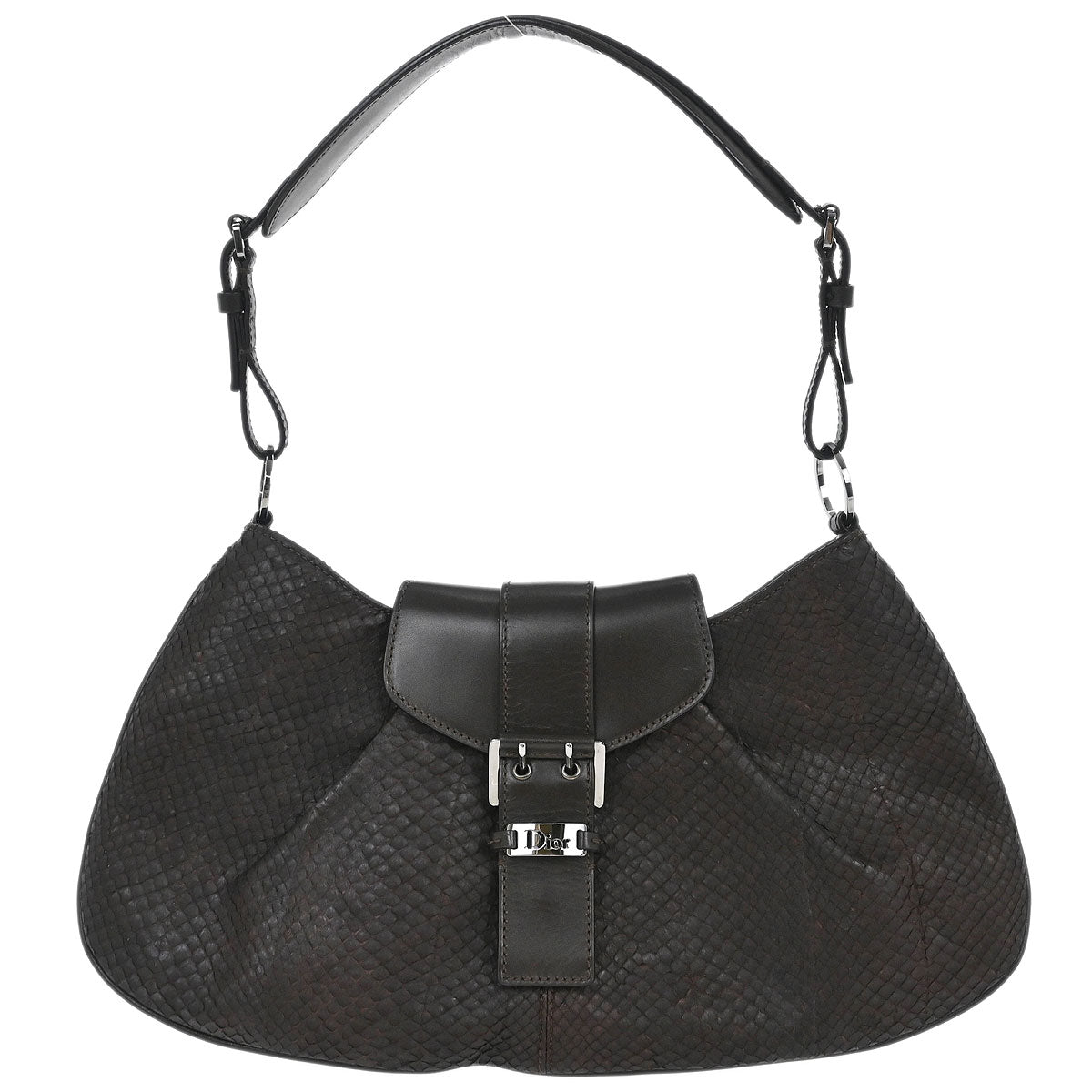 Christian Dior * Brown Python Handbag