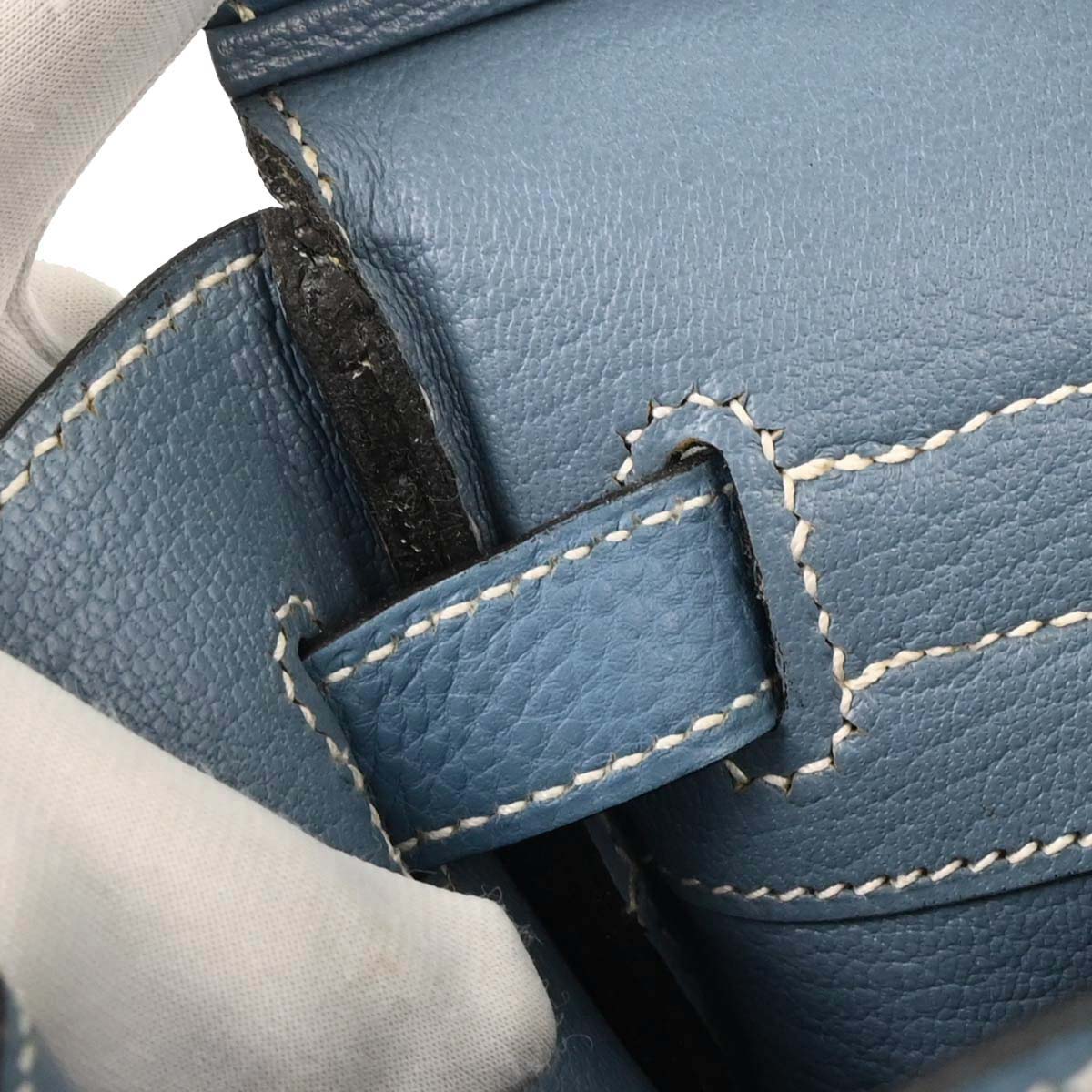Hermes Blue Jean Togo Birkin 30 Handbag