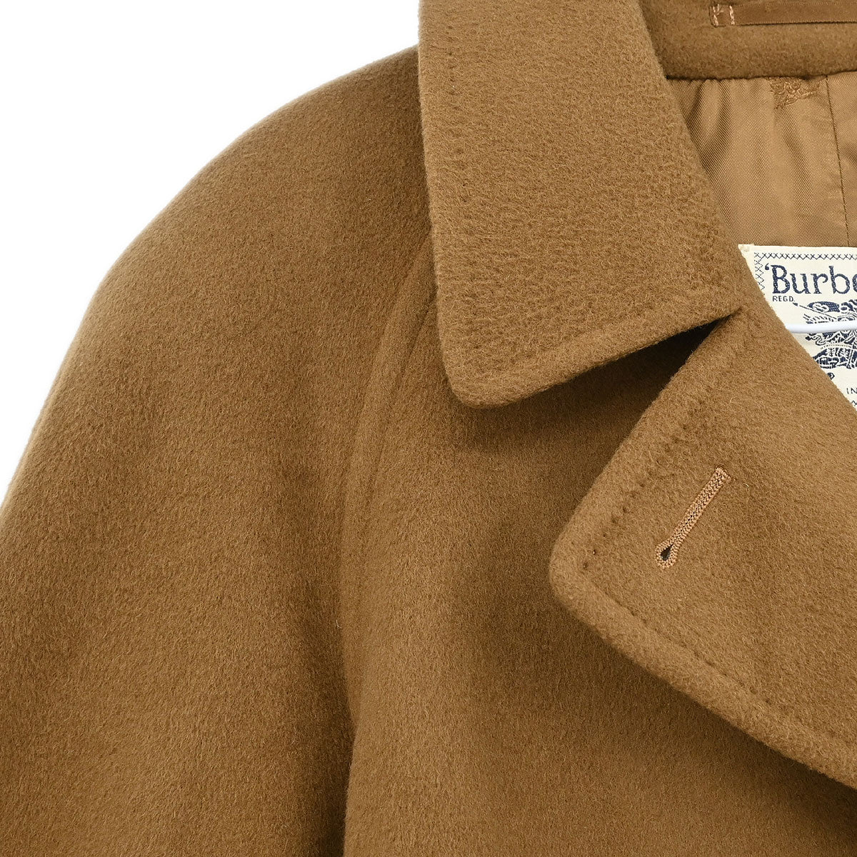 Burberrys Double Breasted Coat Brown