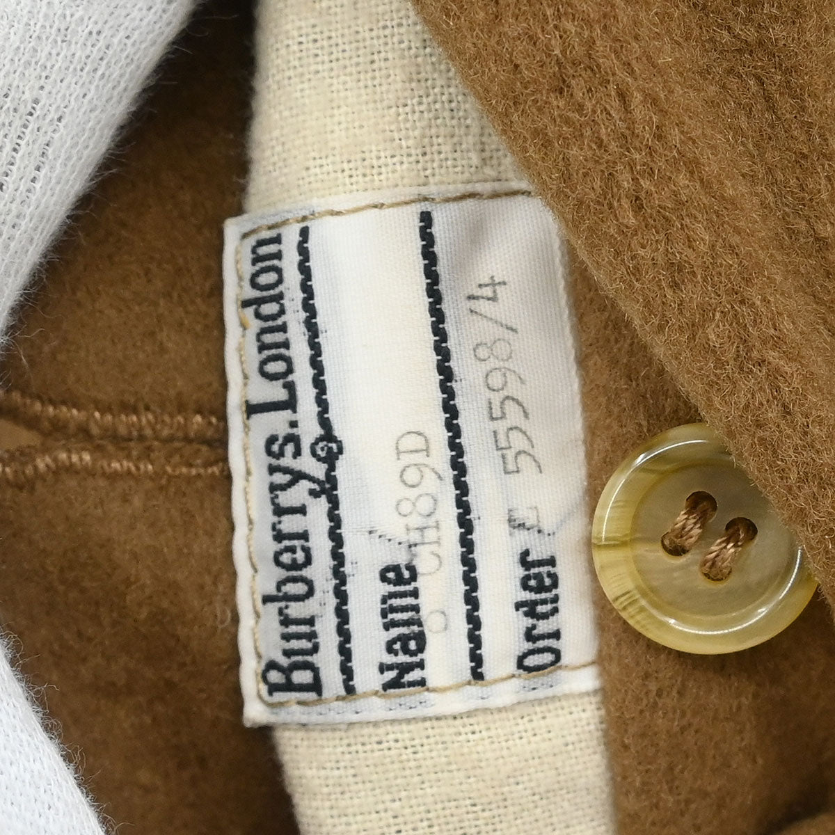 Burberrys Double Breasted Coat Brown