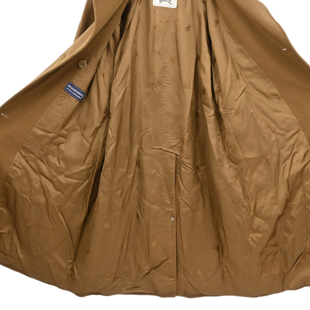 Burberrys Double Breasted Coat Brown