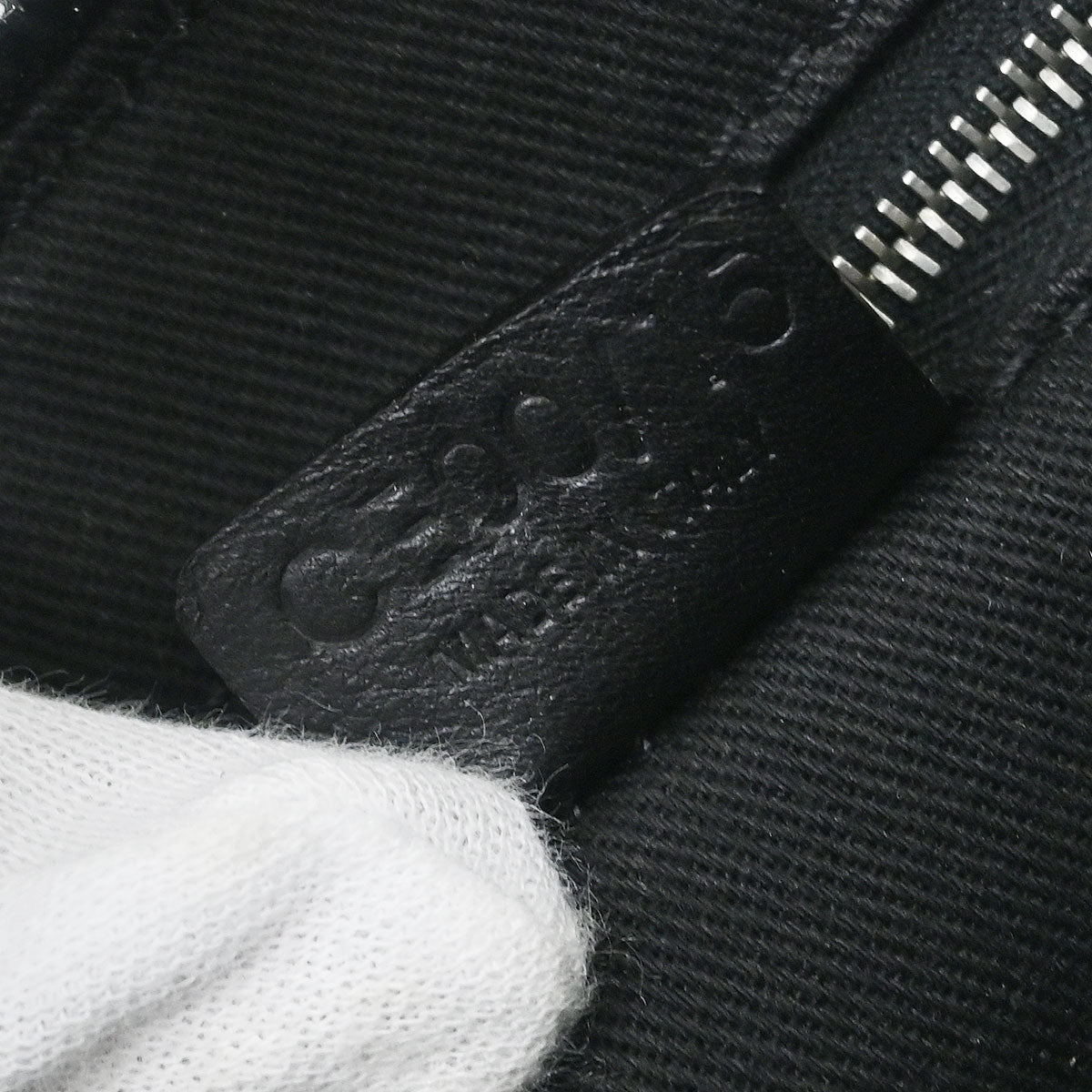 Celine Black Suede Leather C Macadam Handbag