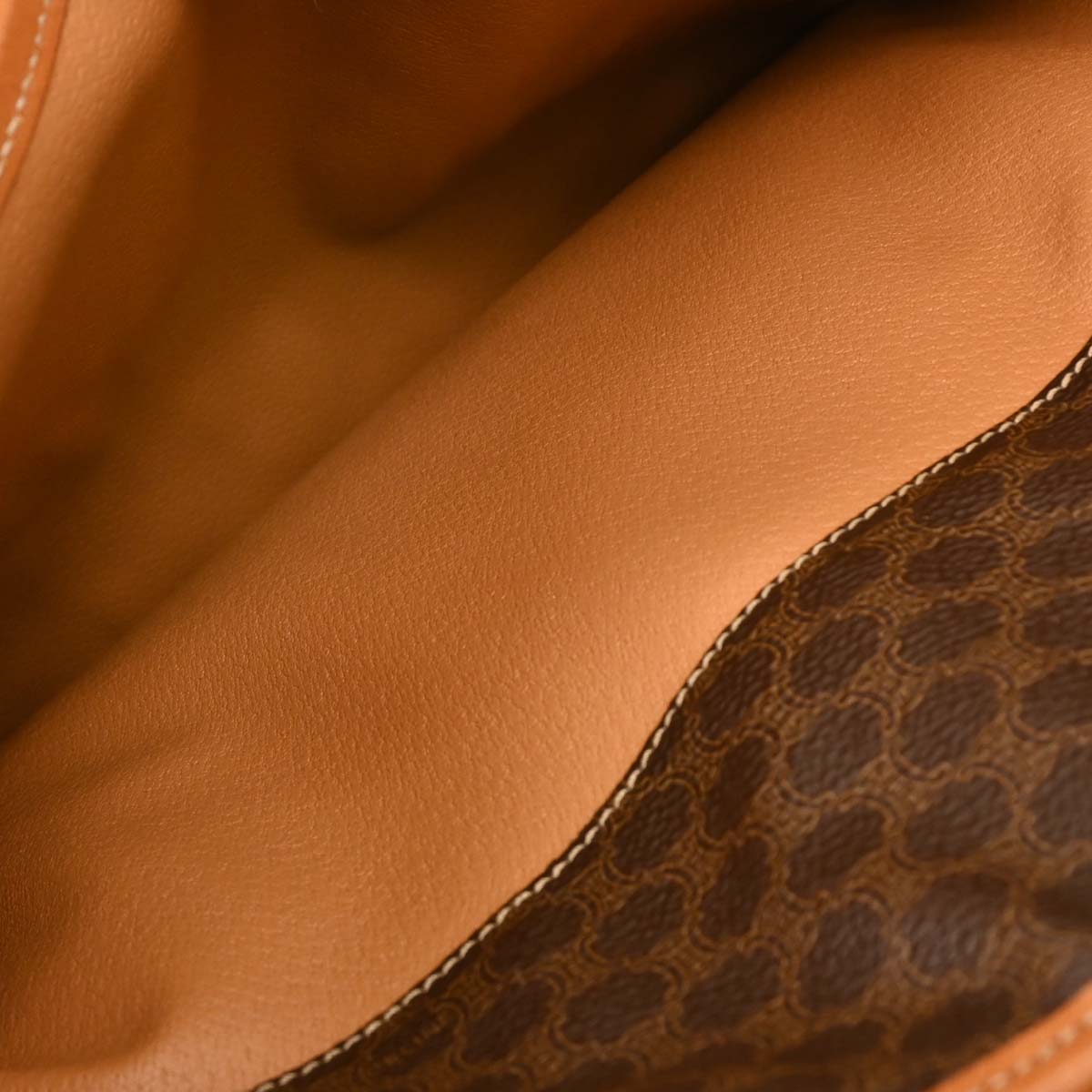 Celine Brown Macadam Clutch Bag