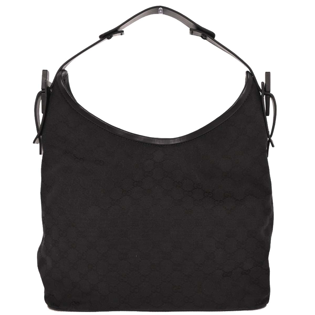 Gucci Black Canvas GG Handbag