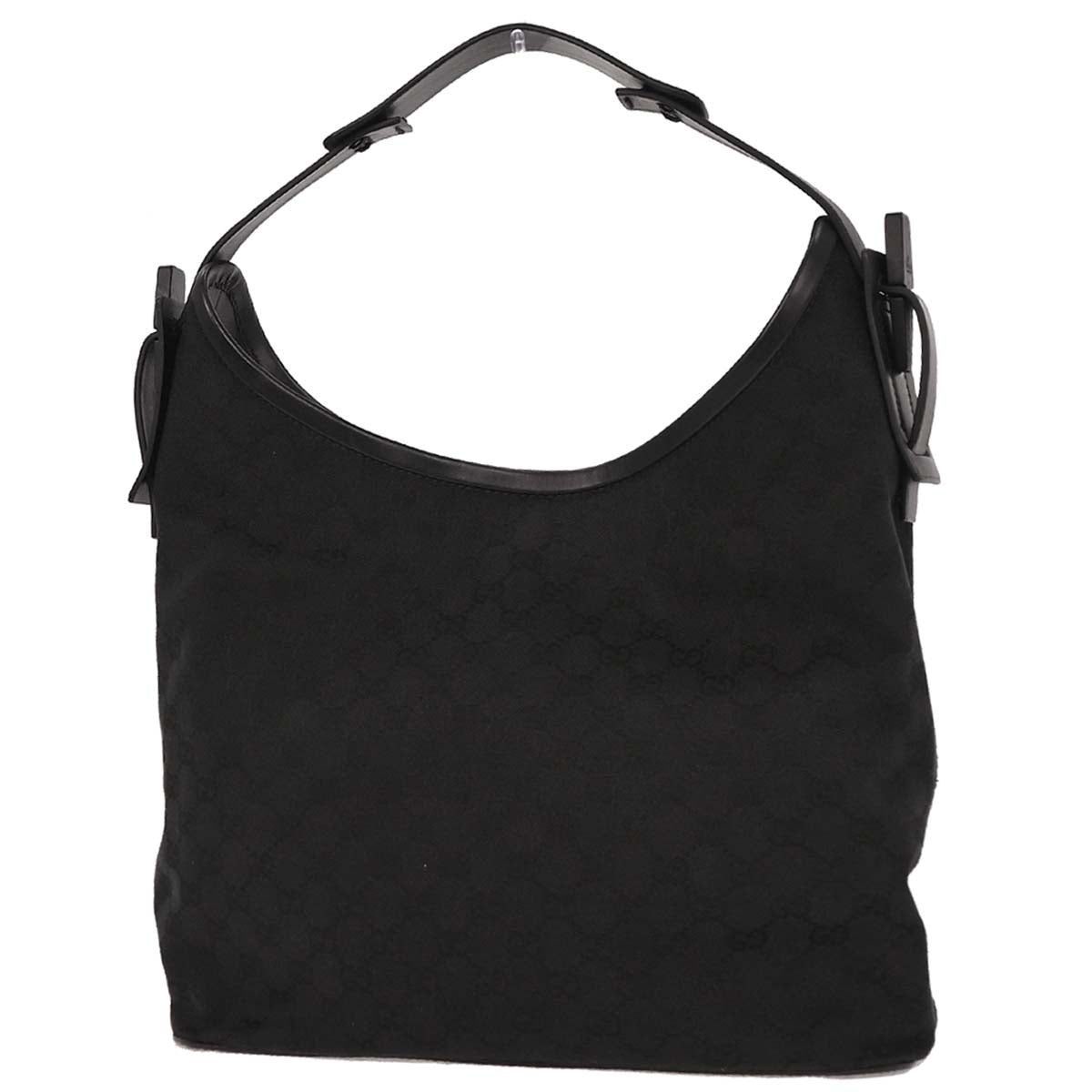 Gucci Black Canvas GG Handbag