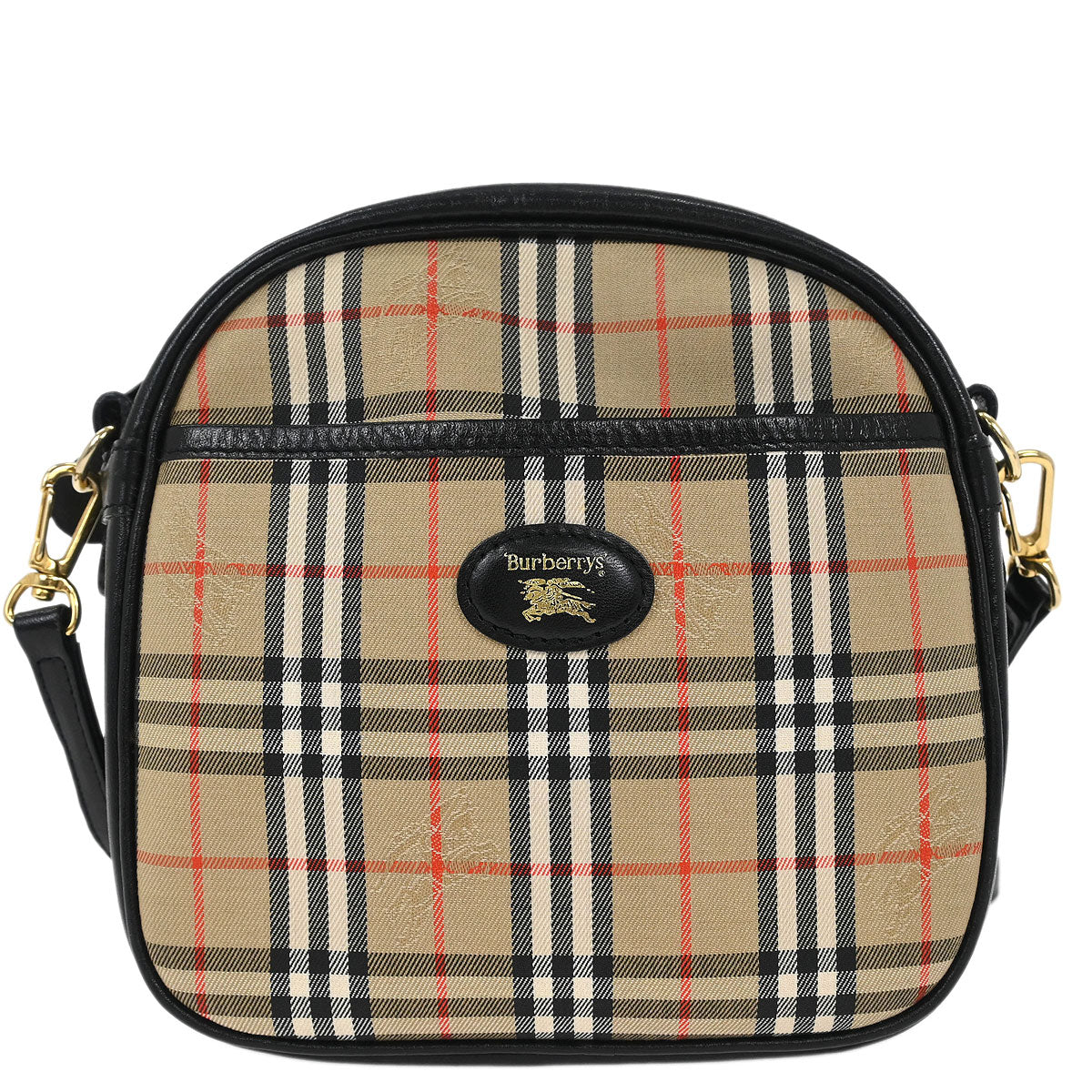 Burberrys Beige House Check Shoulder Bag