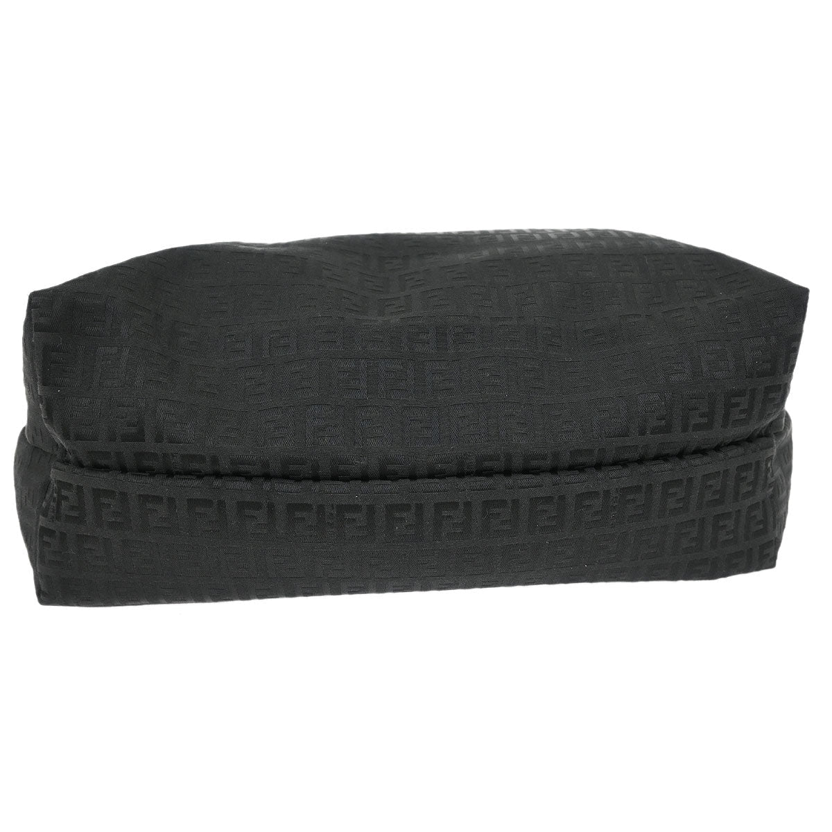 Fendi Black Canvas Zucchino Tote Handbag