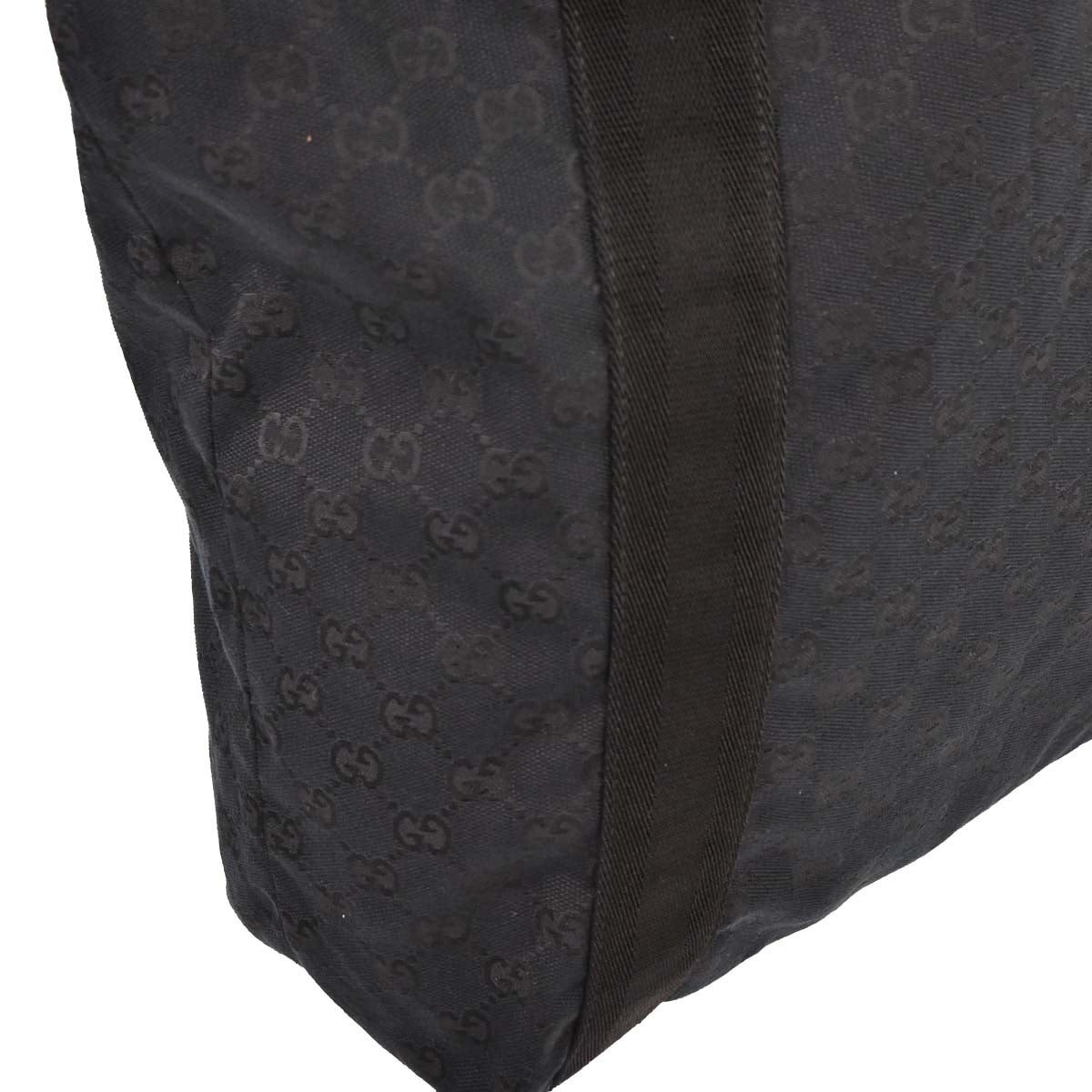 Gucci Black Canvas GG Tote Handbag