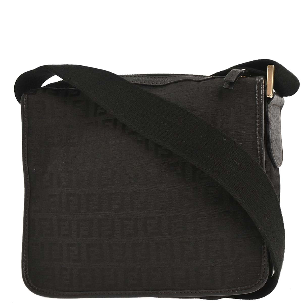 Fendi Black Zucchino Shoulder Bag
