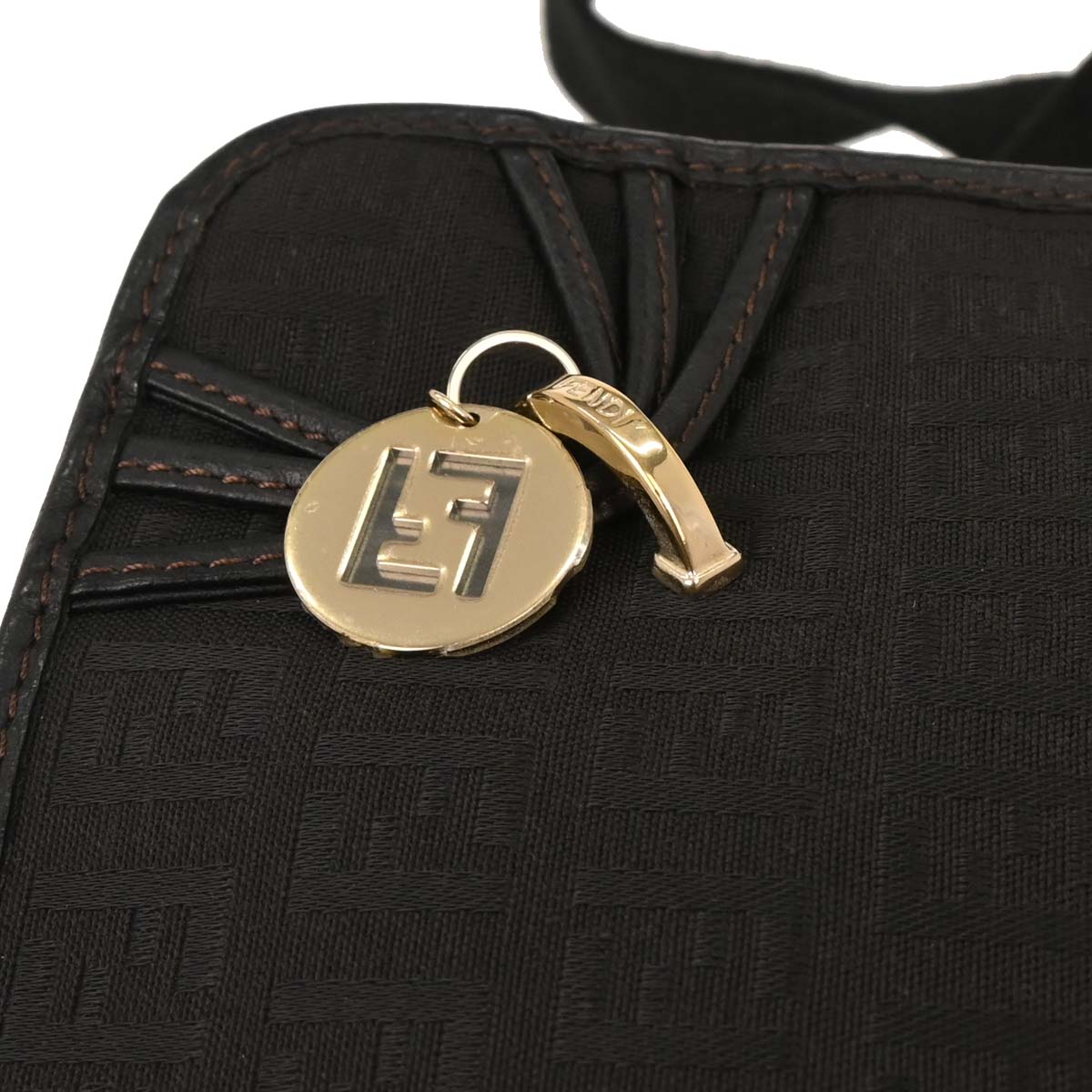 Fendi Black Zucchino Shoulder Bag