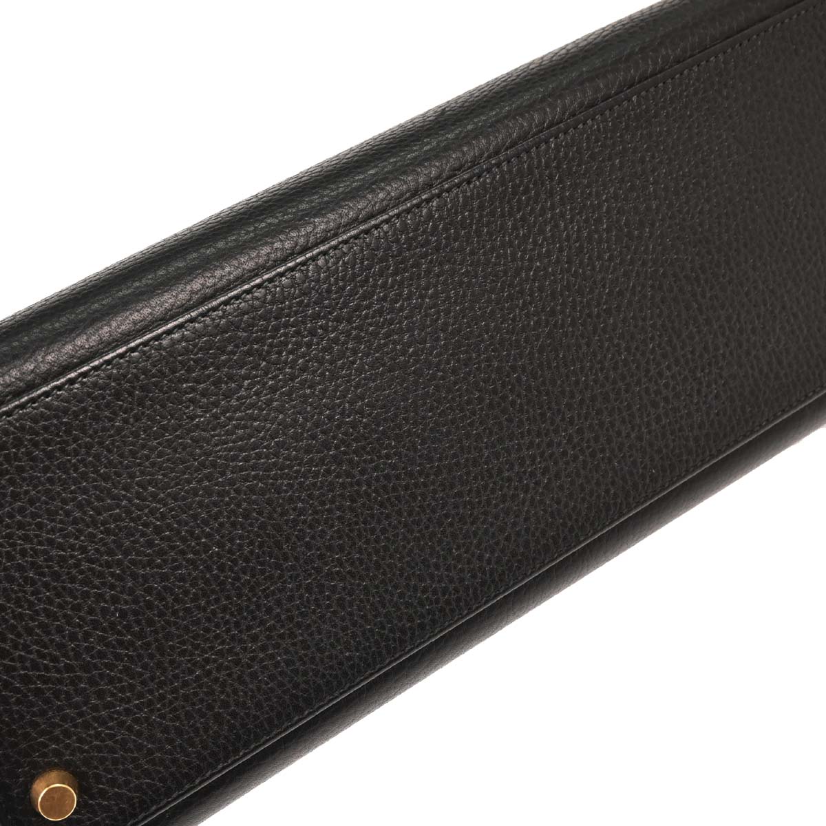 Hermes Black Ardennes Kelly 32 Sellier Handbag