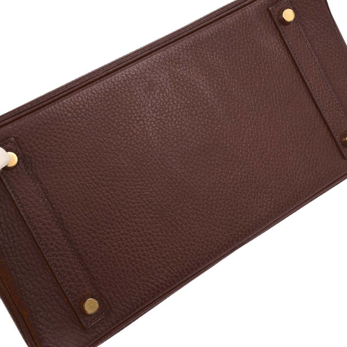 Hermes Marron Ardennes Birkin 30 Handbag