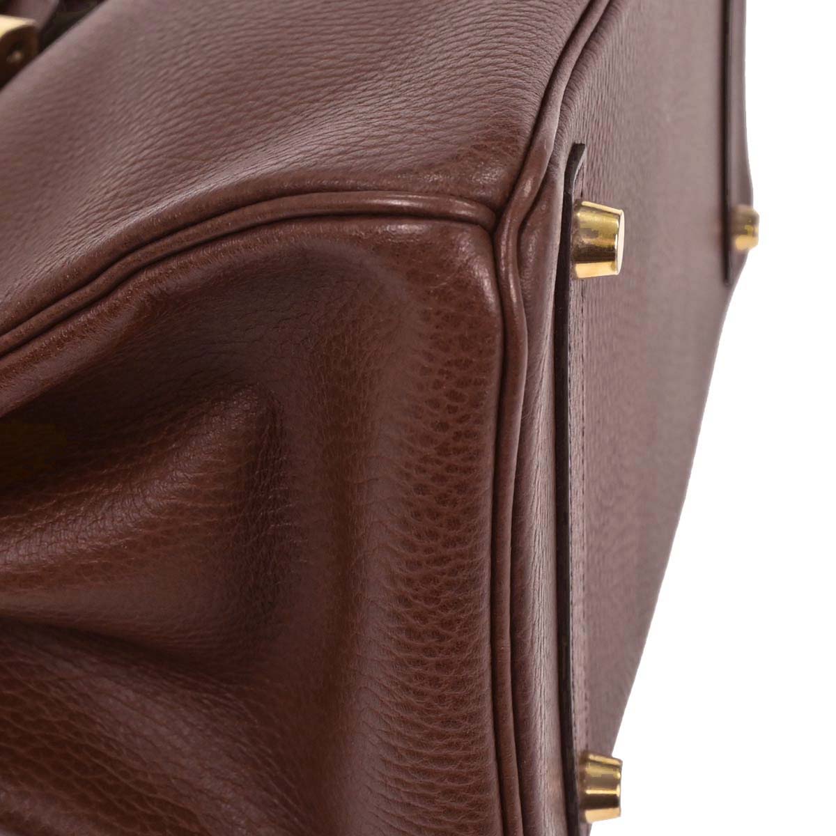 Hermes Marron Ardennes Birkin 30 Handbag