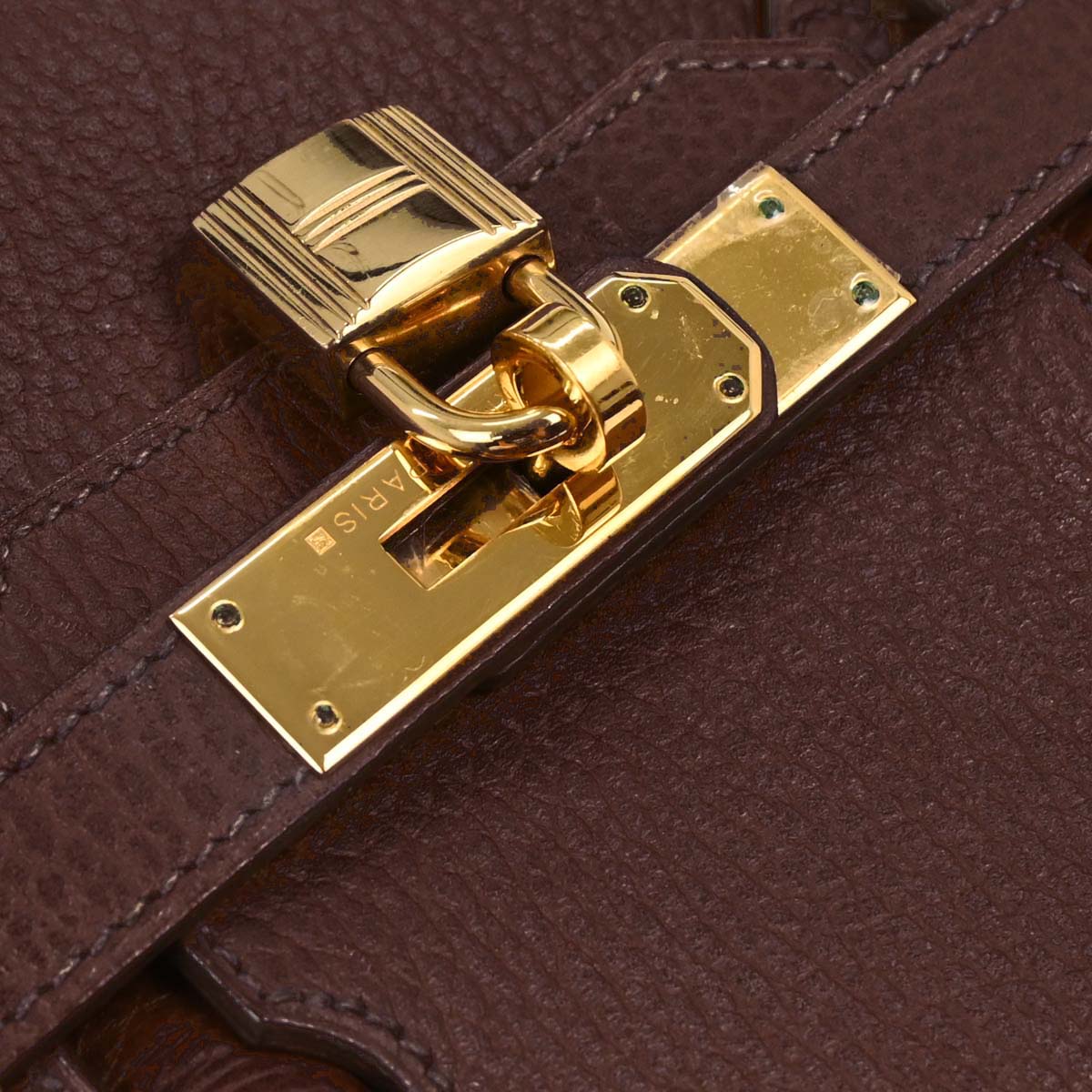 Hermes Marron Ardennes Birkin 30 Handbag