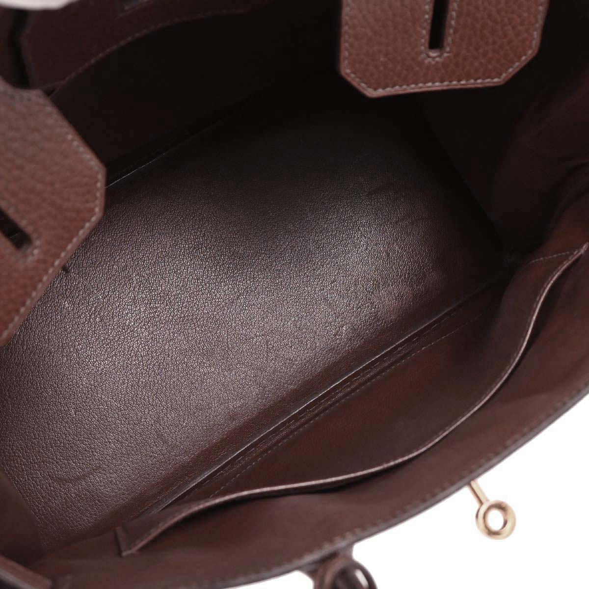 Hermes Marron Ardennes Birkin 30 Handbag