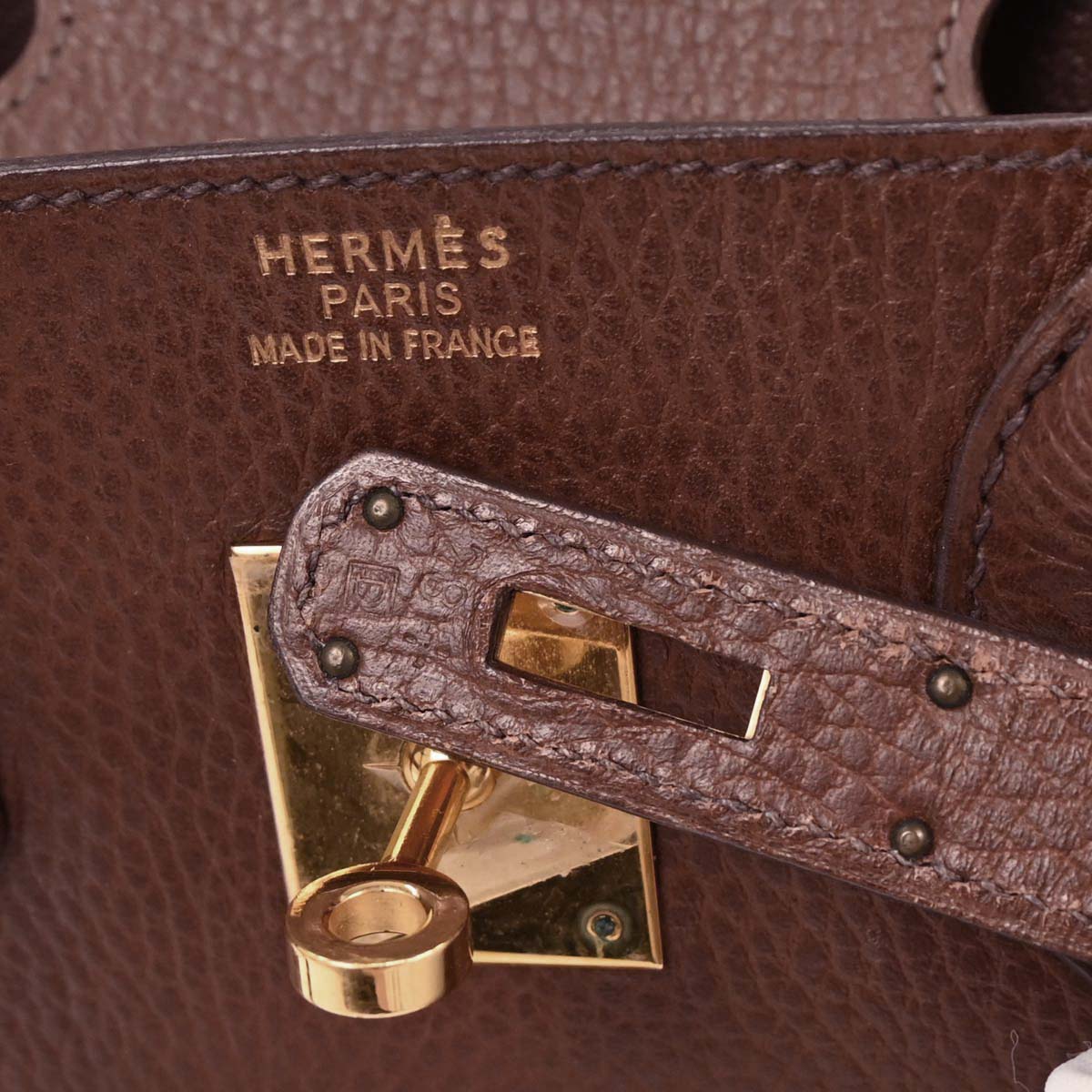 Hermes Marron Ardennes Birkin 30 Handbag