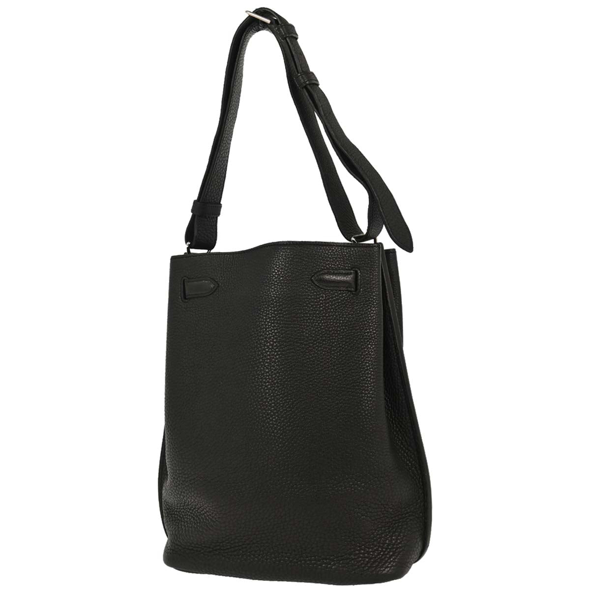 Hermes Black Togo So Kelly 22 Shoulder Bag