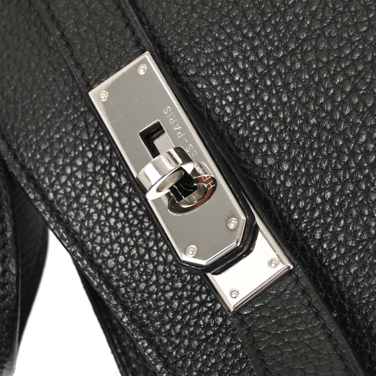 Hermes Black Togo So Kelly 22 Shoulder Bag