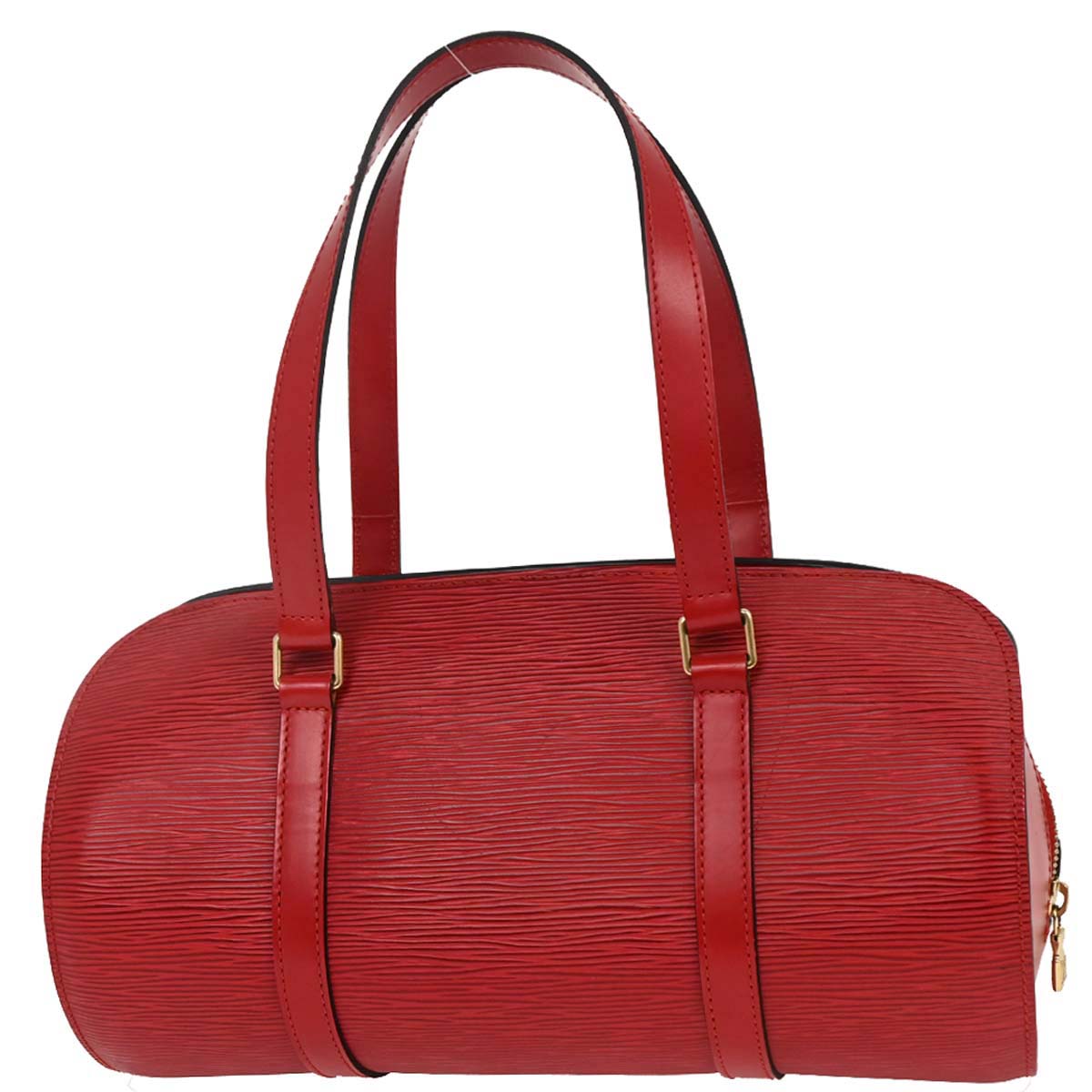 Louis Vuitton Red Epi Soufflot Handbag M52227