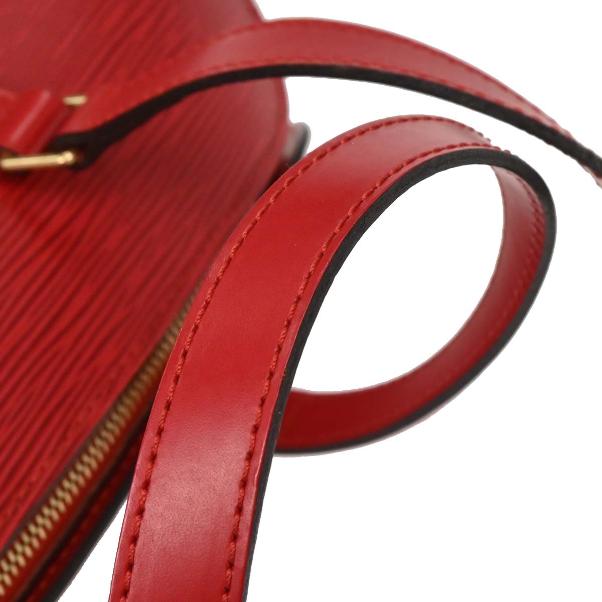 Louis Vuitton Red Epi Soufflot Handbag M52227