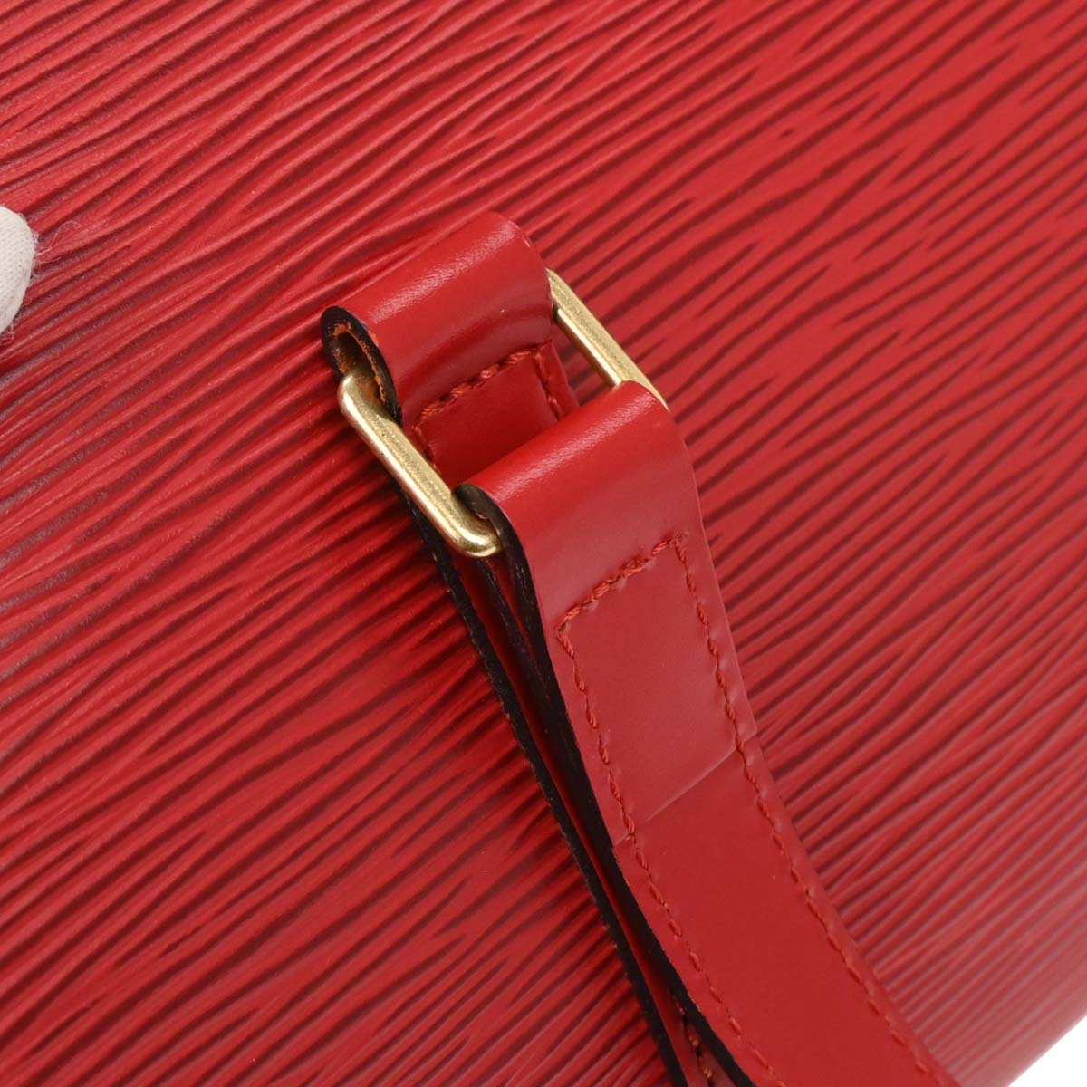 Louis Vuitton Red Epi Soufflot Handbag M52227