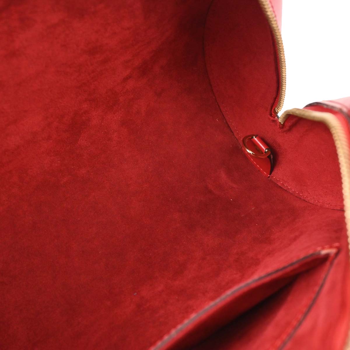 Louis Vuitton Red Epi Soufflot Handbag M52227