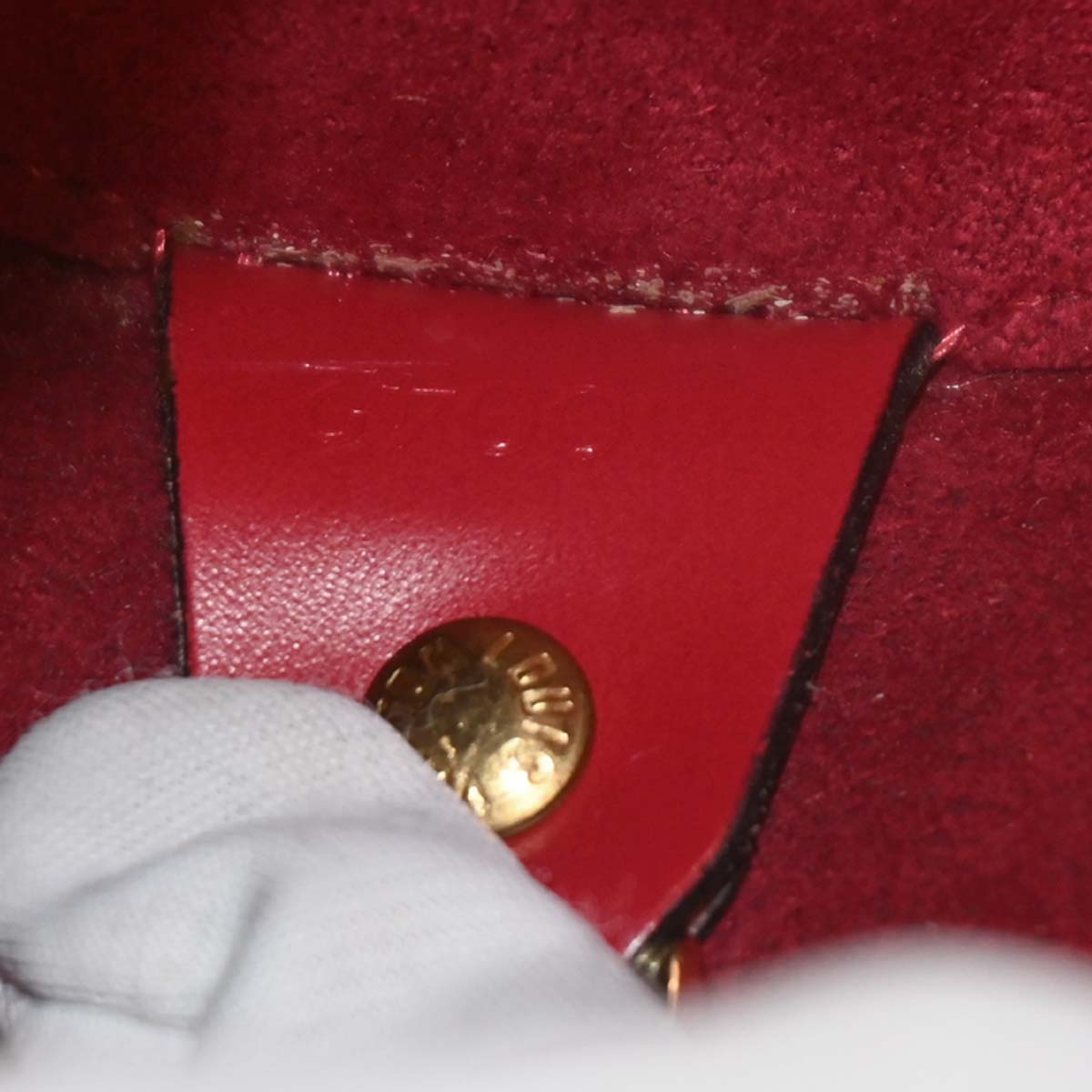 Louis Vuitton Red Epi Soufflot Handbag M52227