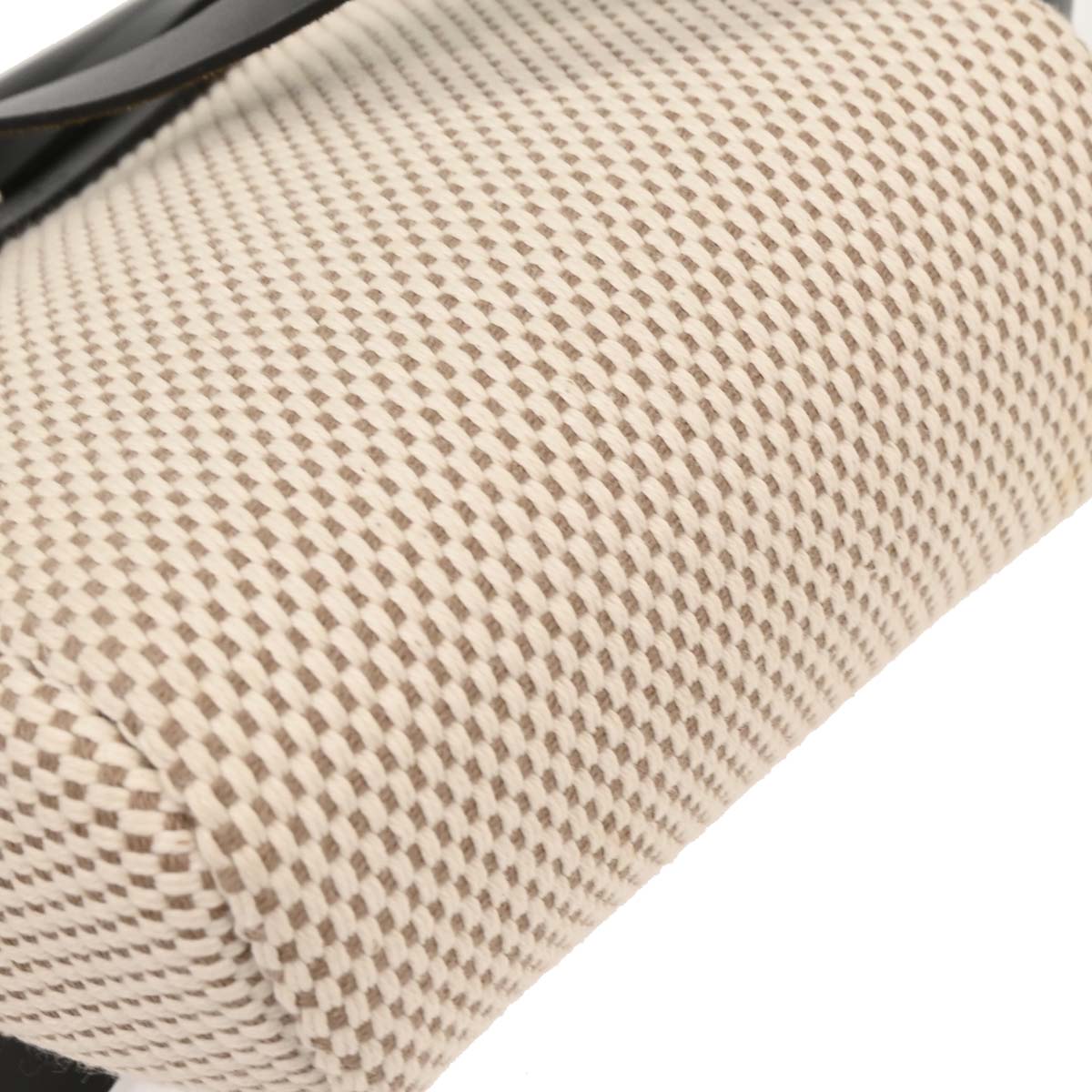 Hermes Beige Black Toile GM Officier Herbag TPM 2 in 1 Shoulder Bag