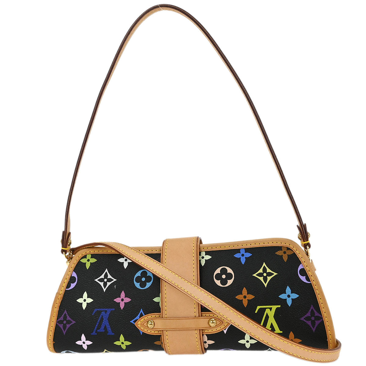 Louis Vuitton Black Multicolor Shirley Shoulder Bag M40050
