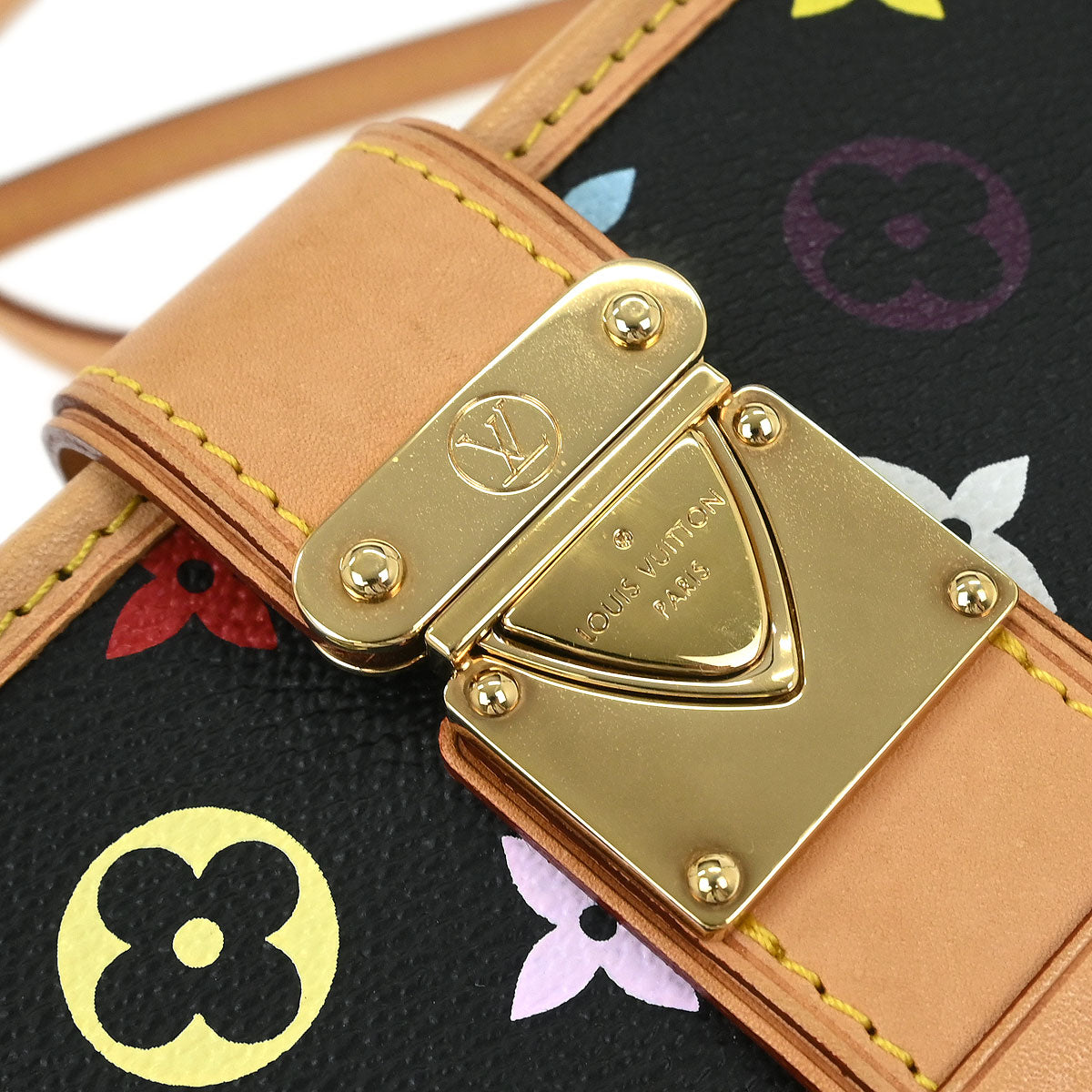 Louis Vuitton Black Multicolor Shirley Shoulder Bag M40050
