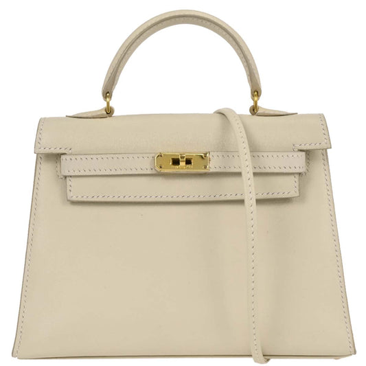 Hermes Parchemin Swift Mini Kelly 15 2way Shoulder Sellier Handbag