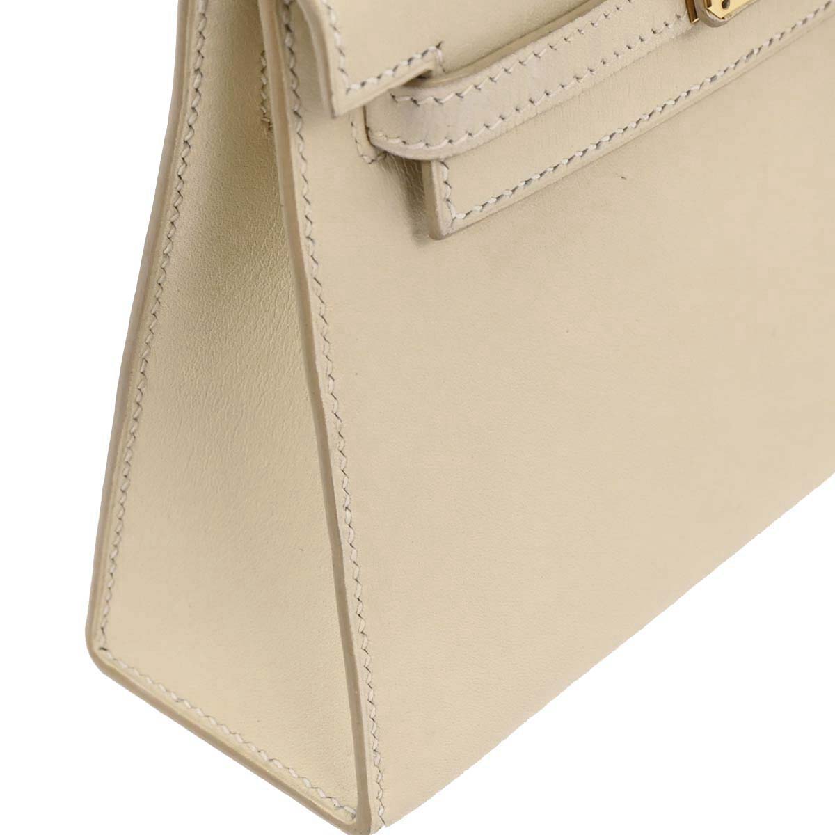 Hermes Parchemin Swift Mini Kelly 15 2way Shoulder Sellier Handbag