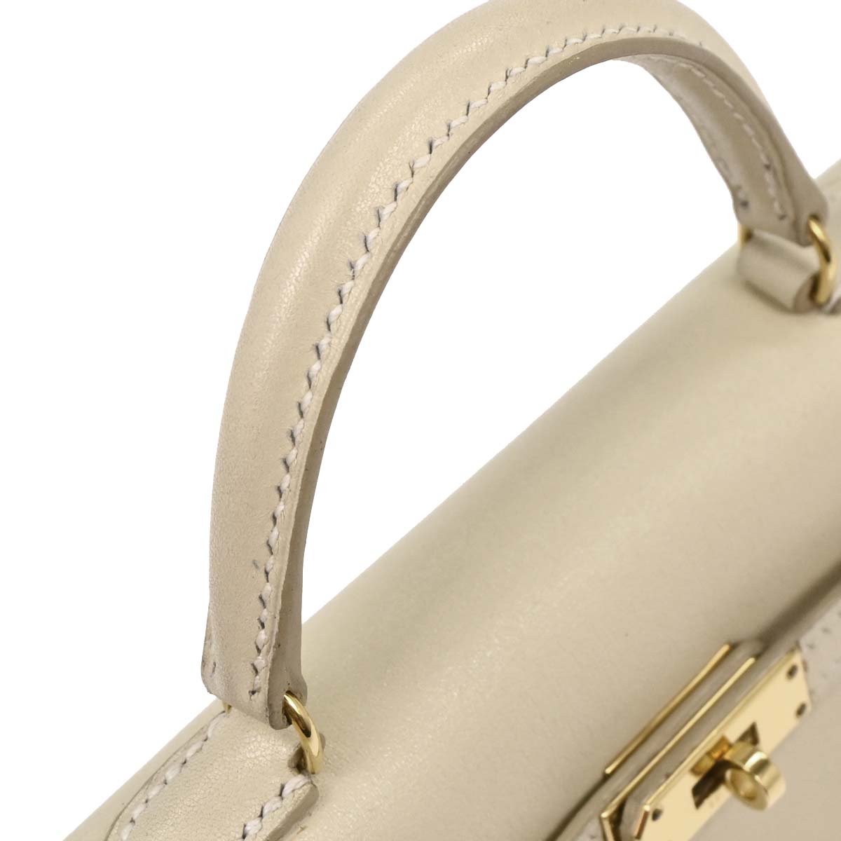 Hermes Parchemin Swift Mini Kelly 15 2way Shoulder Sellier Handbag