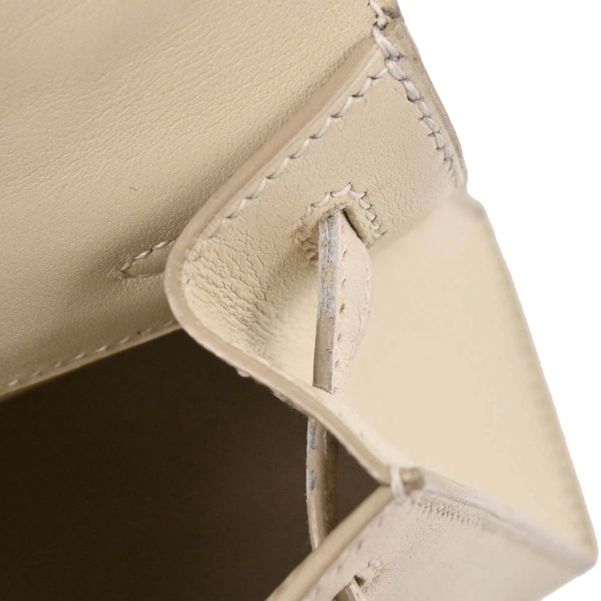 Hermes Parchemin Swift Mini Kelly 15 2way Shoulder Sellier Handbag