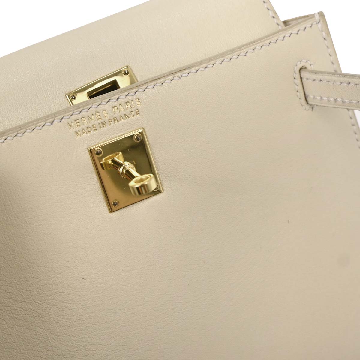 Hermes Parchemin Swift Mini Kelly 15 2way Shoulder Sellier Handbag