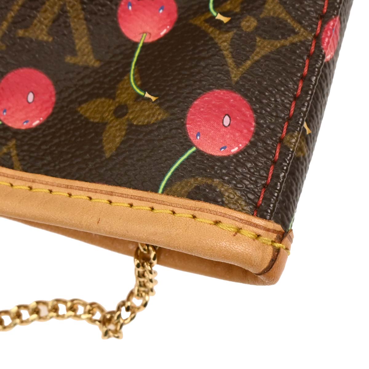 Louis Vuitton Monogram Cherry Bucket PM Tote Handbag M95012