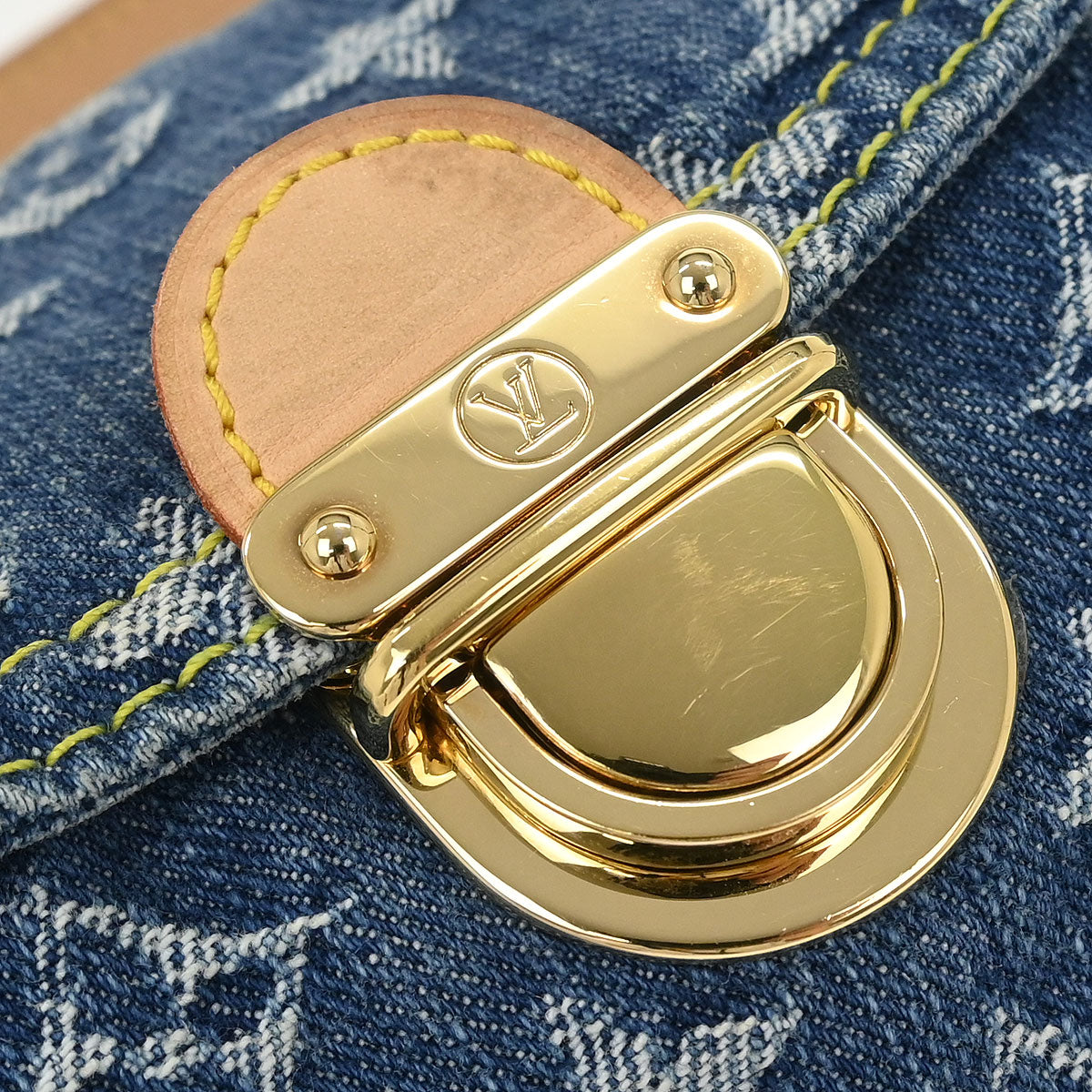 Louis Vuitton Blue Monogram Denim Mini Pleaty Handbag M95050