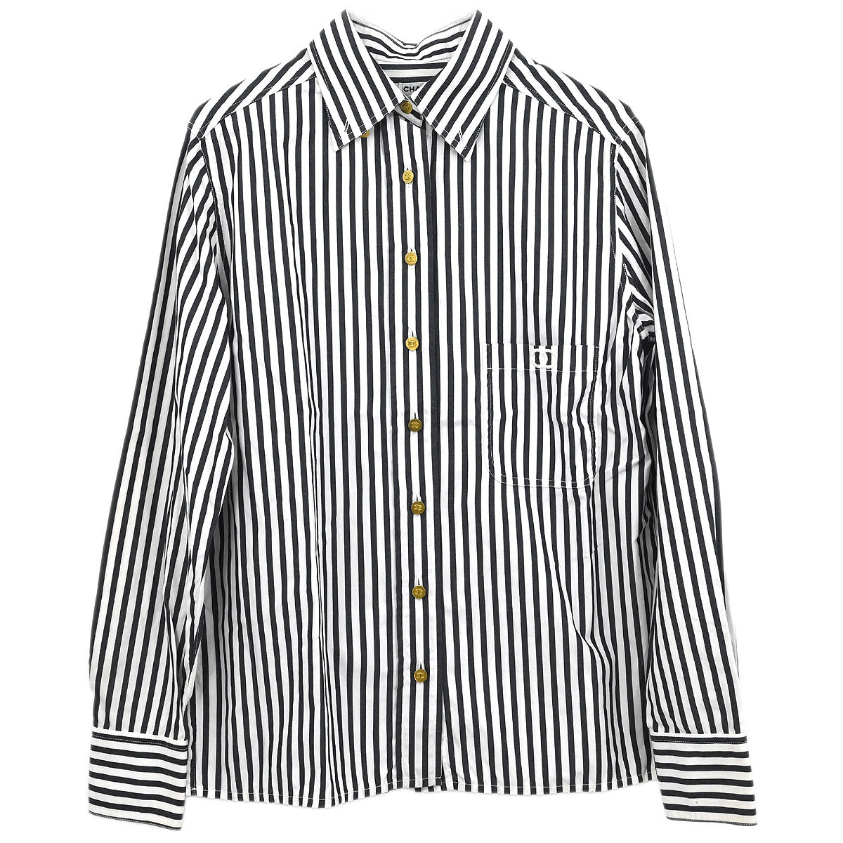 Chanel Shirt Blouse White #40