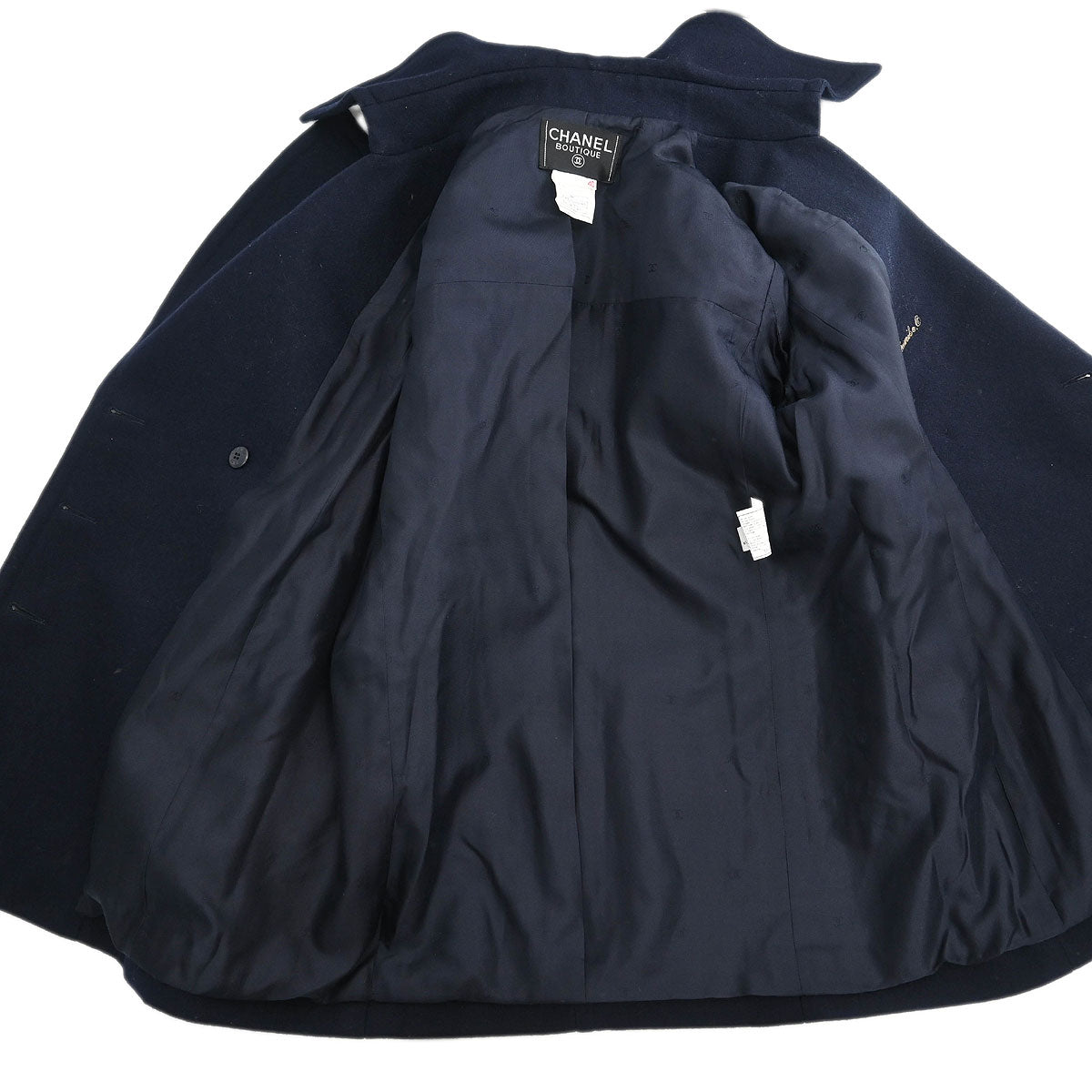 Chanel 1996 Double Breasted Jacket Navy #40