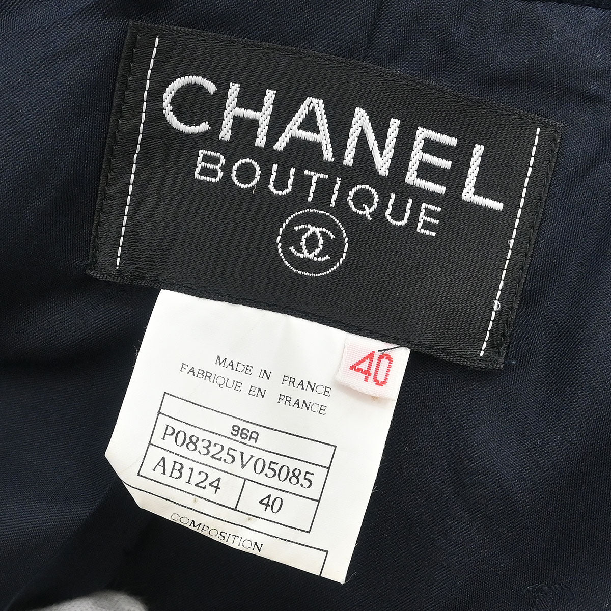 Chanel 1996 Double Breasted Jacket Navy #40