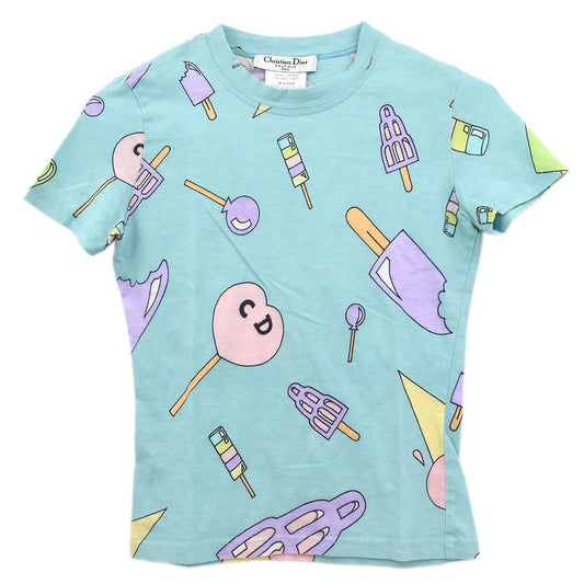 Christian Dior 2002 Short Sleeve T-shirt Top Light Blue #38